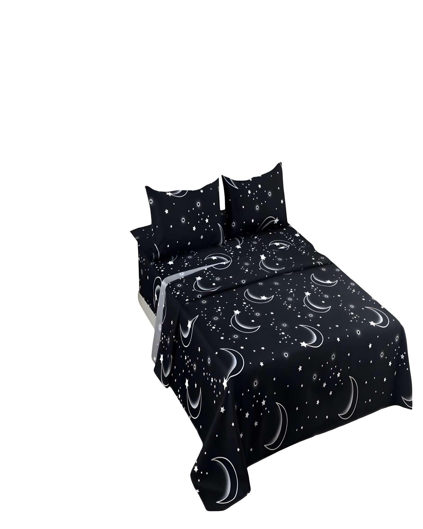 JUEGO DE SABANAS 100% EXTRASUAVE SUPER-KING NEGRO C1-1