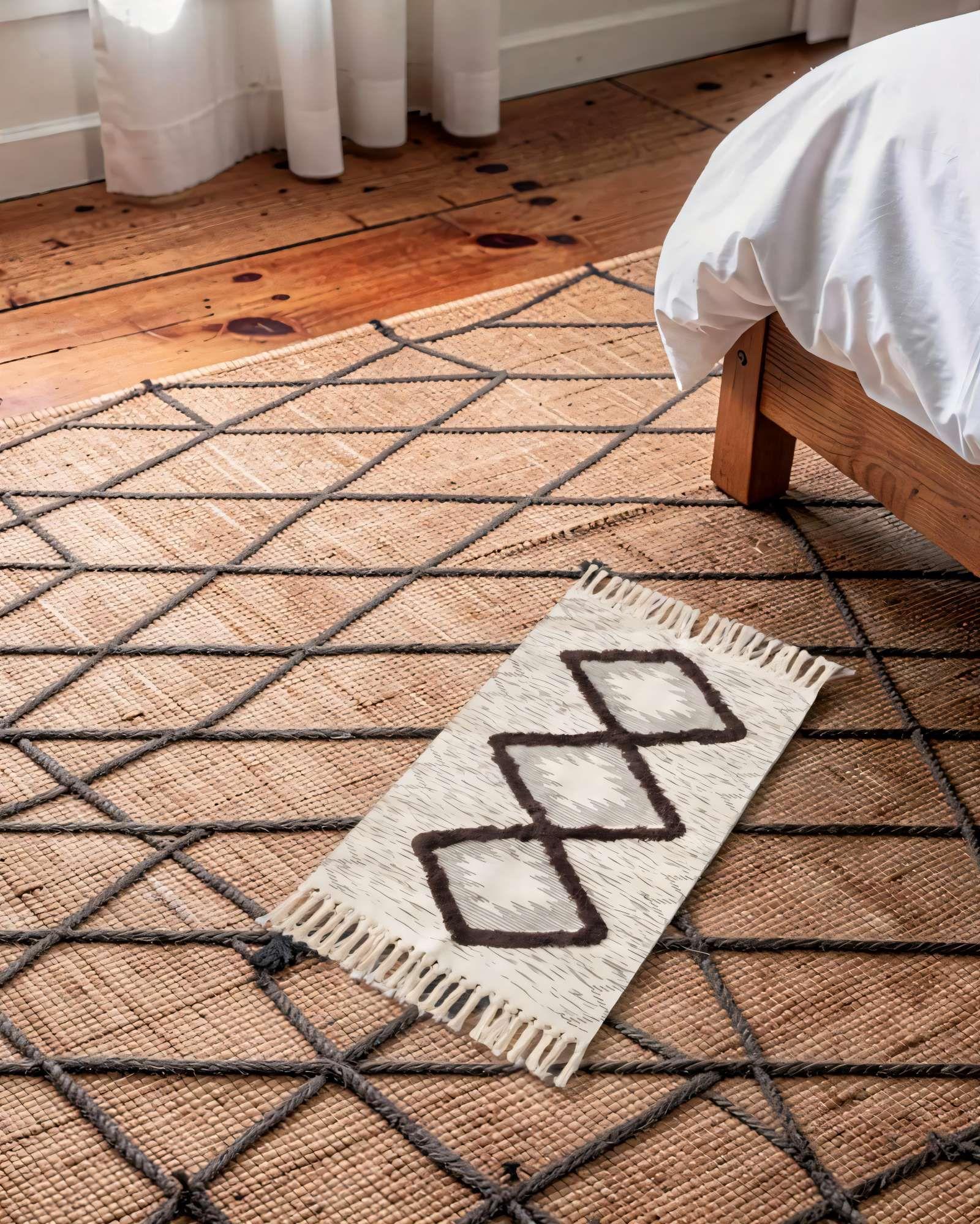 ALFOMBRA BAJADAS DE CAMA BOHO DECORATIVAS 6-3