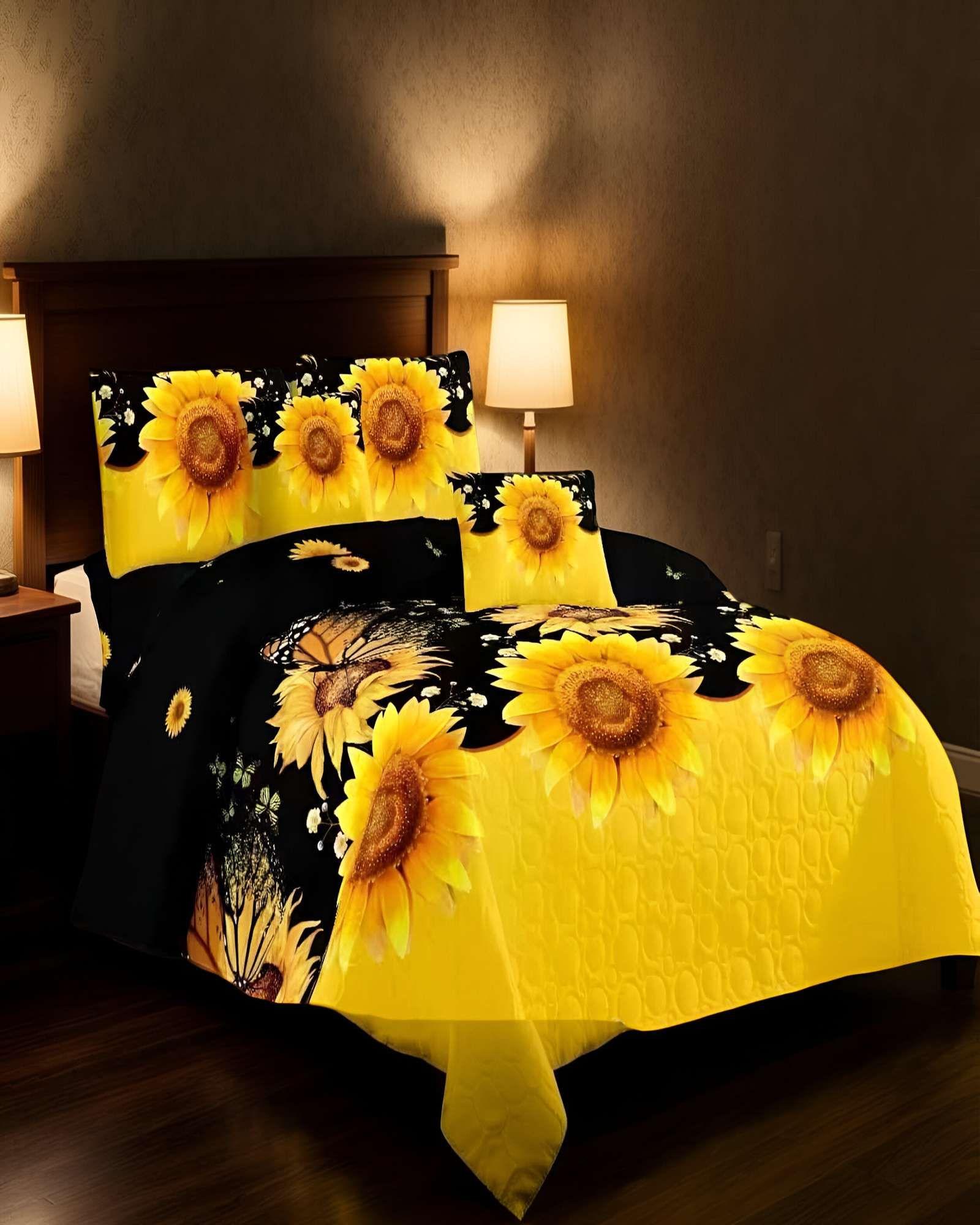 CUBRECAMA QUILT DE VERANO KING CON DISENO 7-2