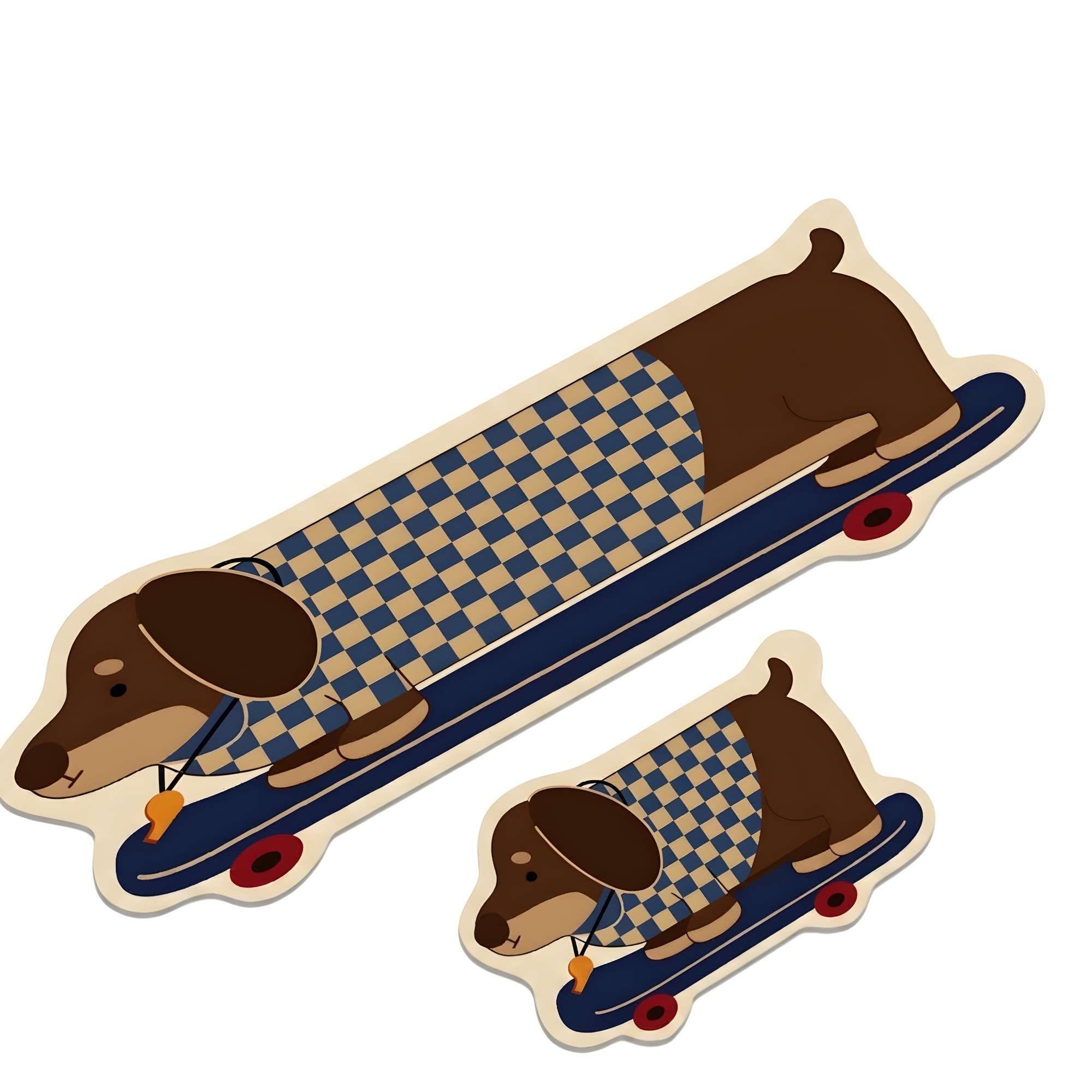 SET DE 2 ALFOMBRAS DE GOMA MINIMALISTAS PARA COCINA B8-3