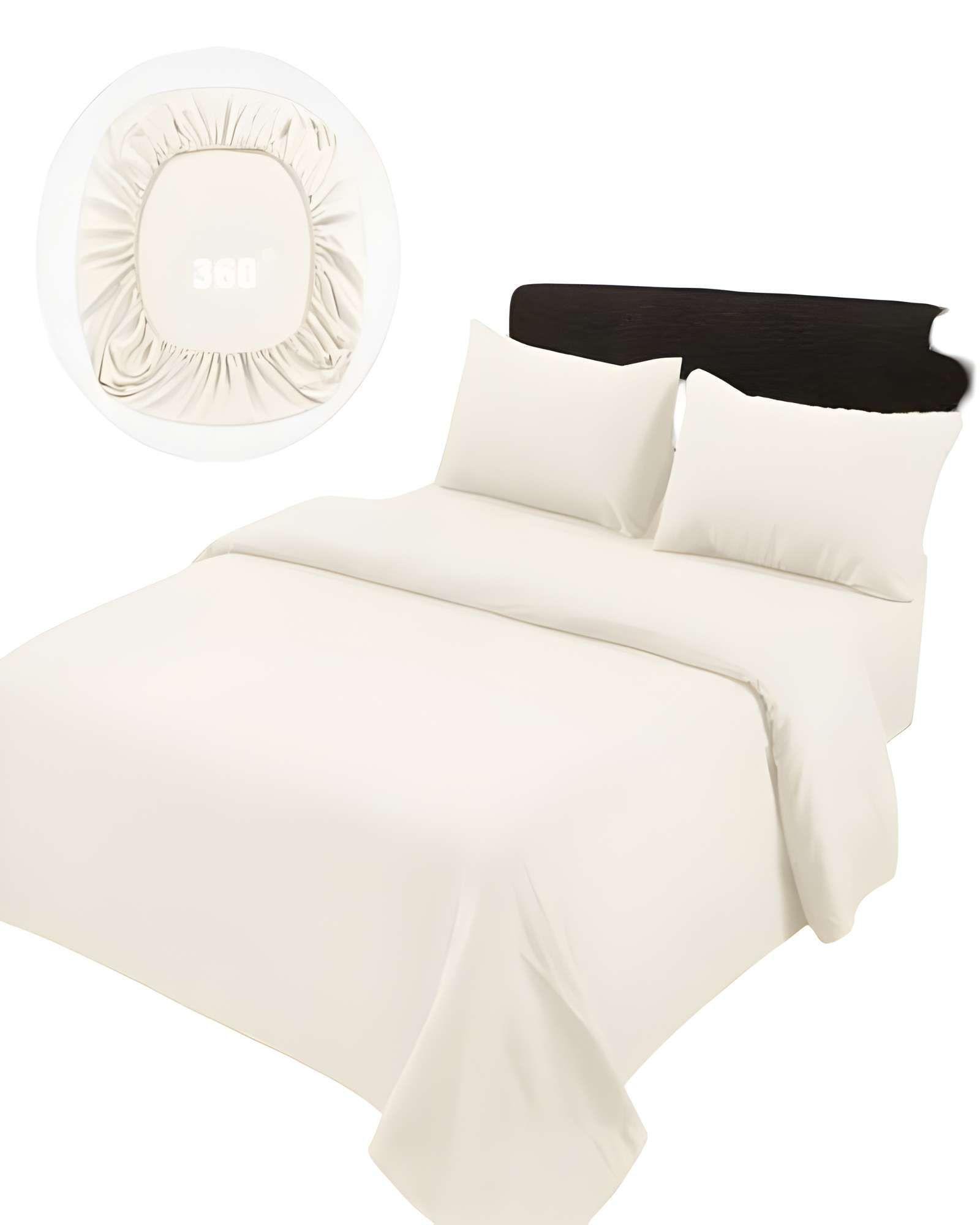 JUEGO DE SABANAS DE 500 HILOS KING BEIGE CLARO-1