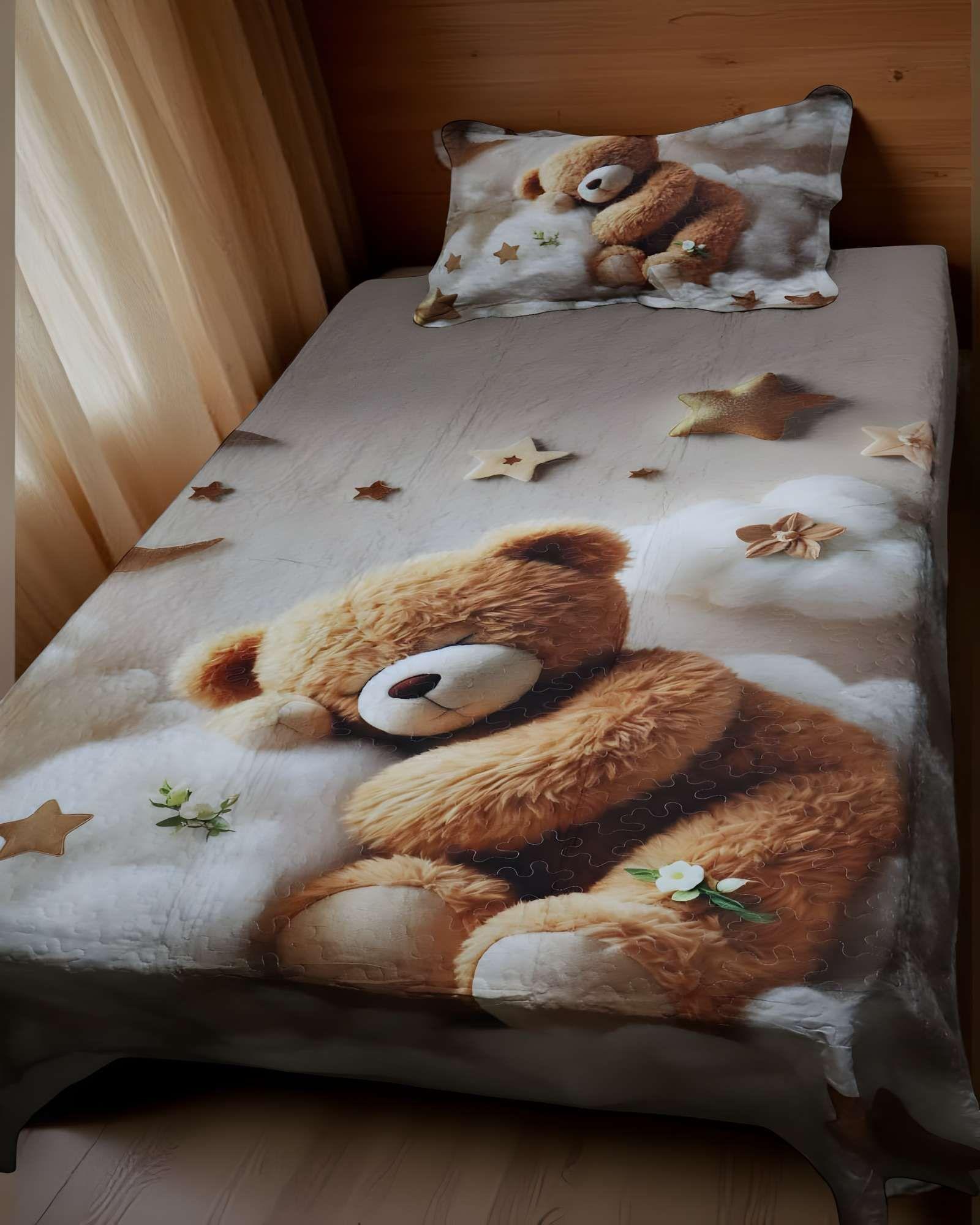 CUBRECAMA DE VERANO 3D PLAZA Y MEDIA 180 X 230 CM V03-2