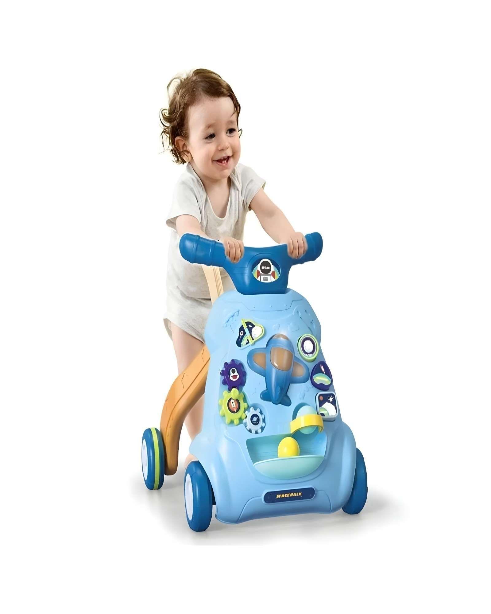 CAMINADOR DE BEBE AEREO AZUL-0