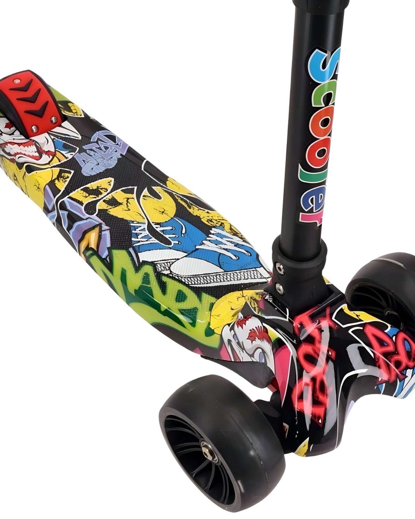 Scooter Infantil de 3 Ruedas con Luces LED multicolor 02-0