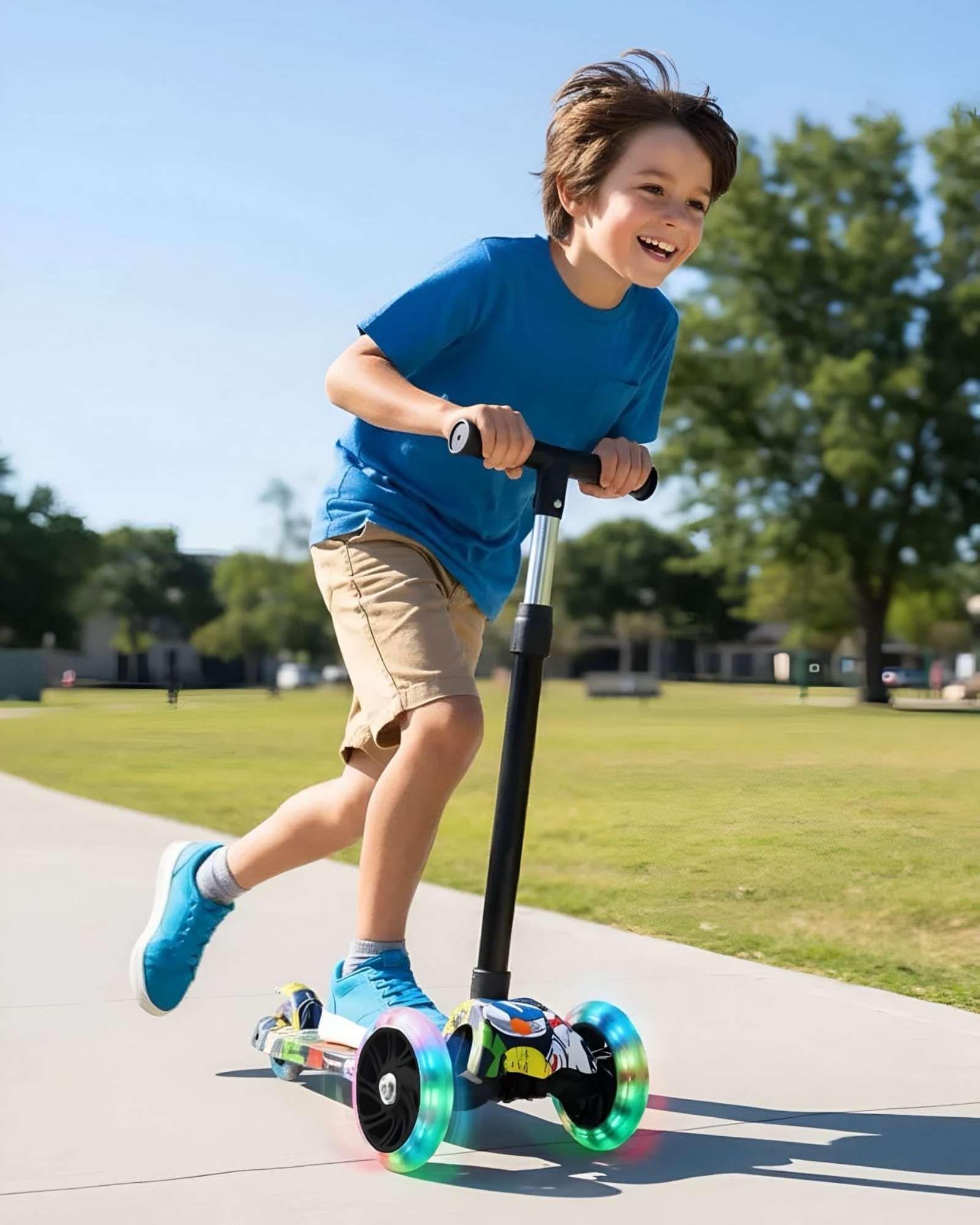 Scooter Infantil de 3 Ruedas con Luces LED multicolor 02-2