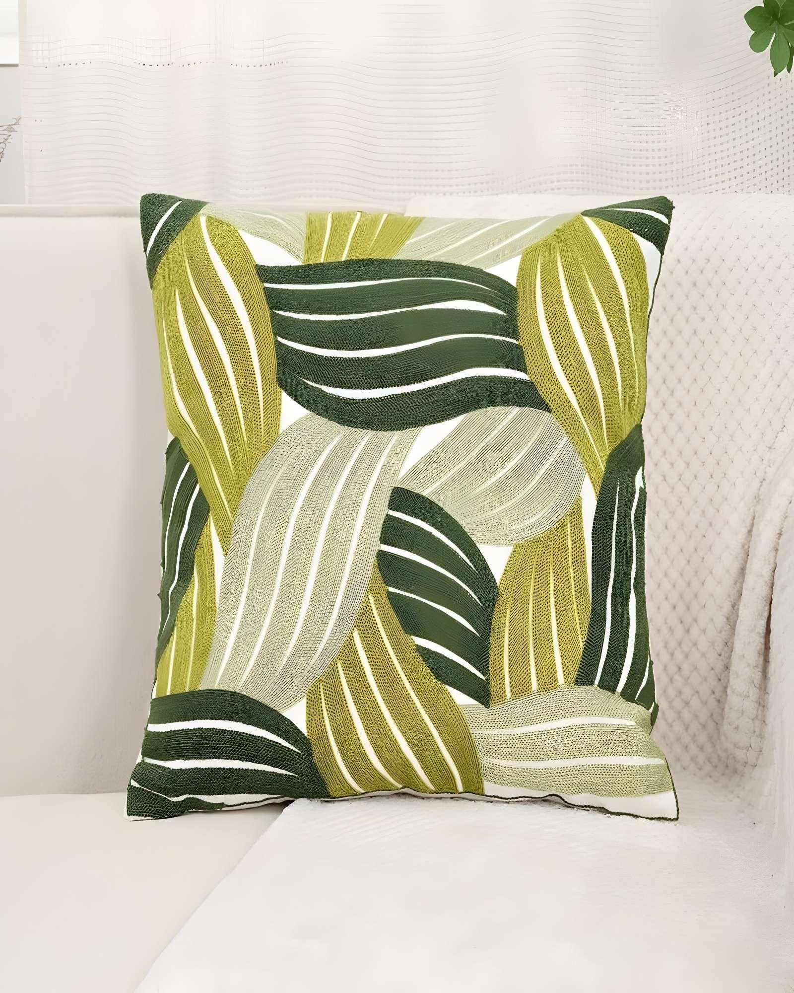 PACK DE 2 FUNDAS DE COJIN BORDADAS 45X45CM BLANCO 13-2