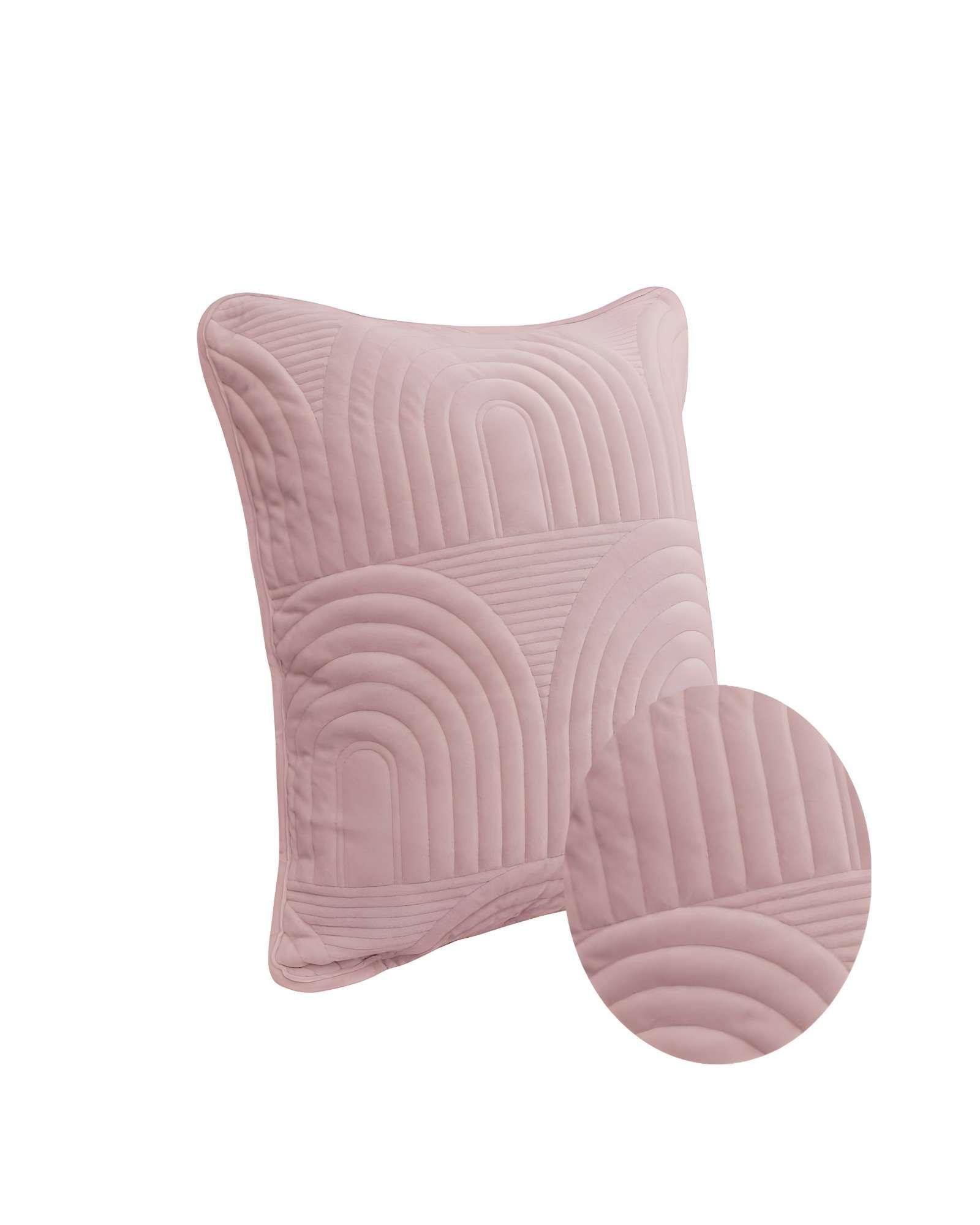 PACK DE 2 FUNDAS DE COJIN SERIE ARCO 45X45 CM ROSA-1