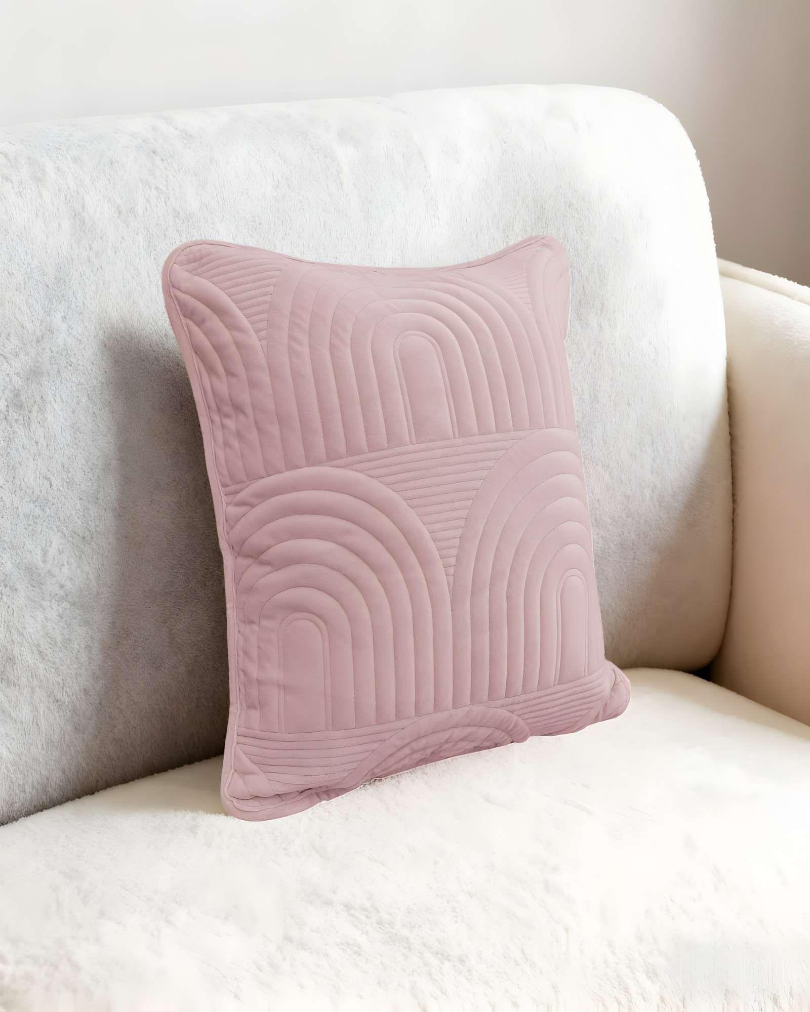 PACK DE 2 FUNDAS DE COJIN SERIE ARCO 45X45 CM ROSA-2