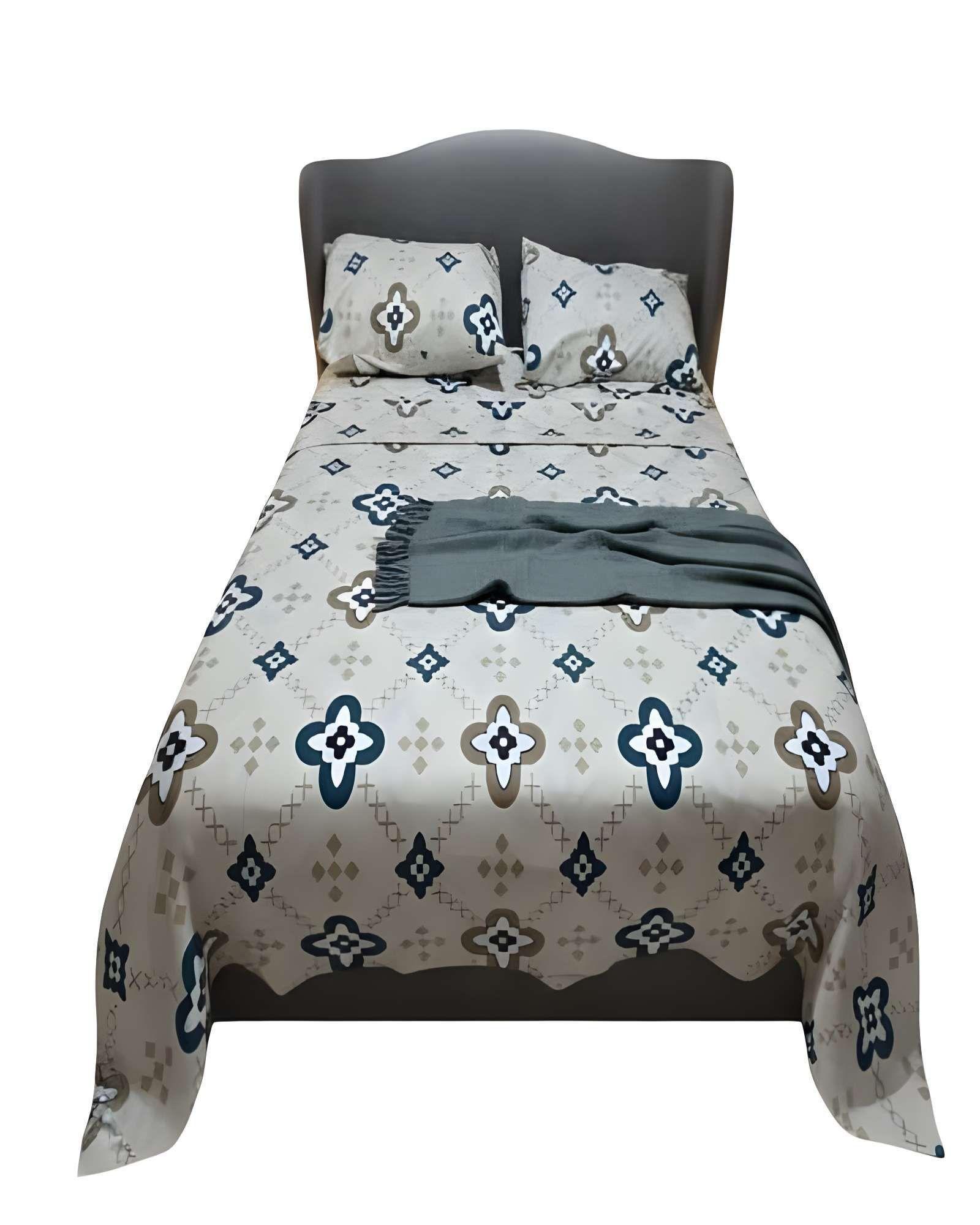 JUEGO DE SABANAS 100% EXTRASUAVE 2 PLAZAS BEIGE-1