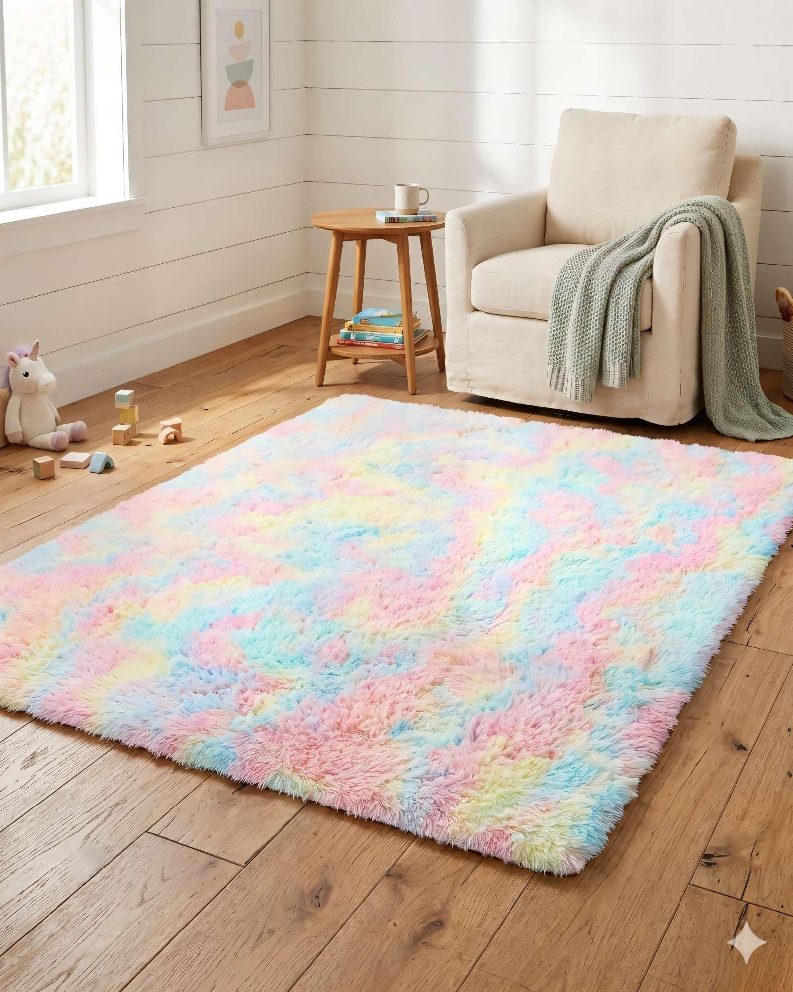 ALFOMBRA PELUDA 200X240  PREMIUM ARCOIRIS 2-3