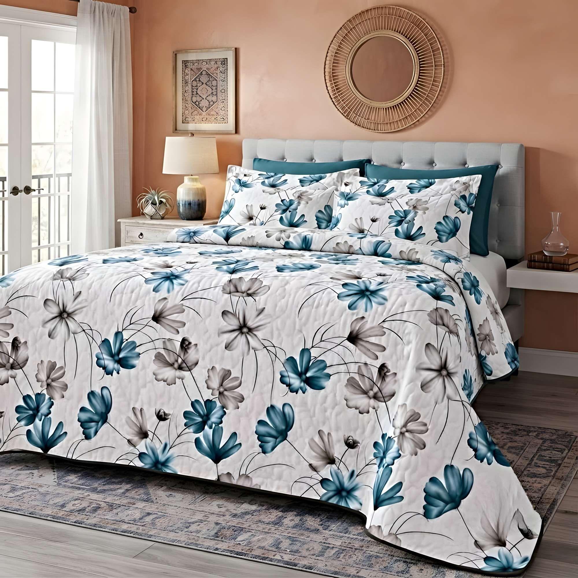 CUBRECAMA QUILT DE VERANO LIVIANO 2 PLAZAS C13-1