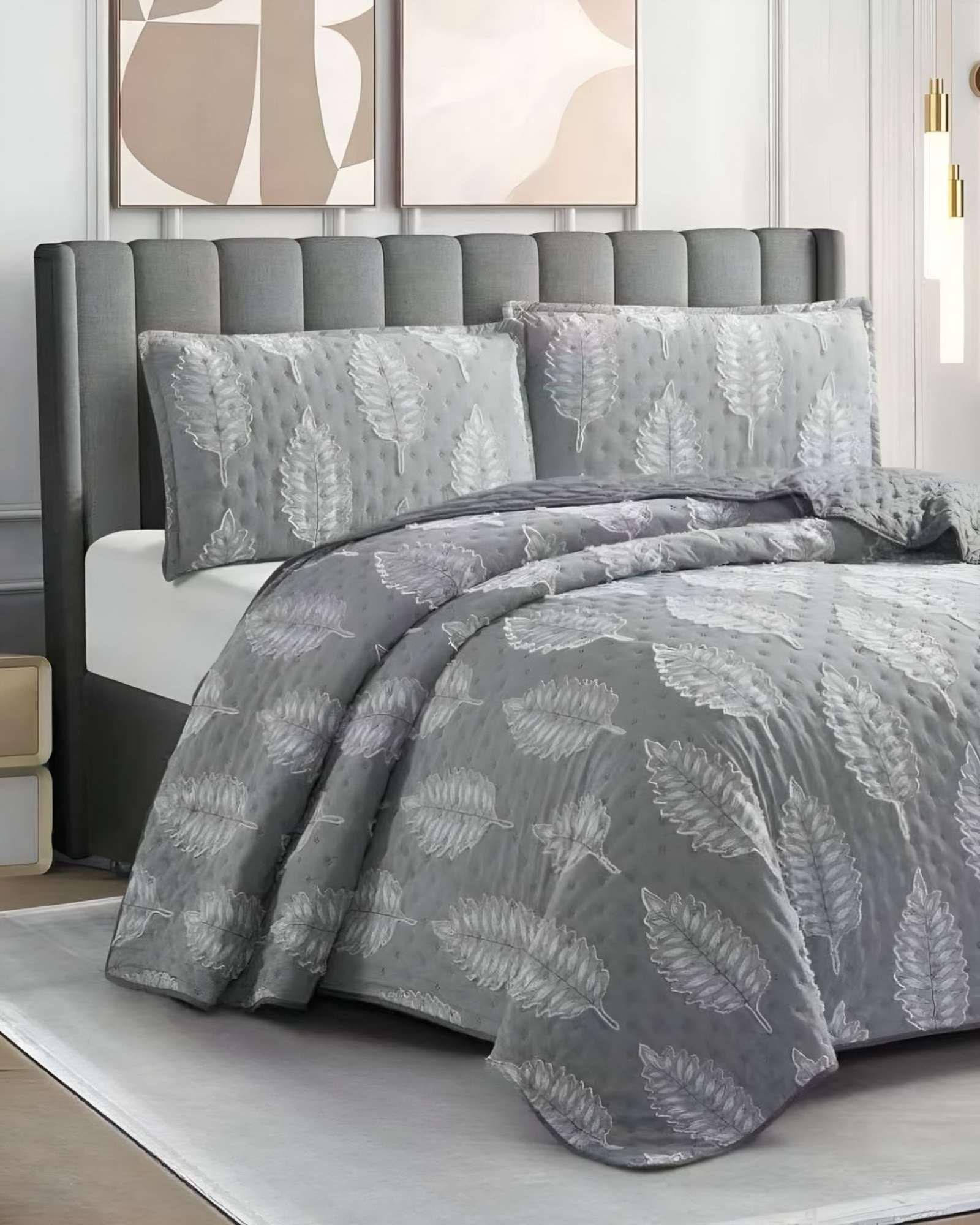 quilt cubrecama TUFTING DE LUJO SUAVE KING 22-2