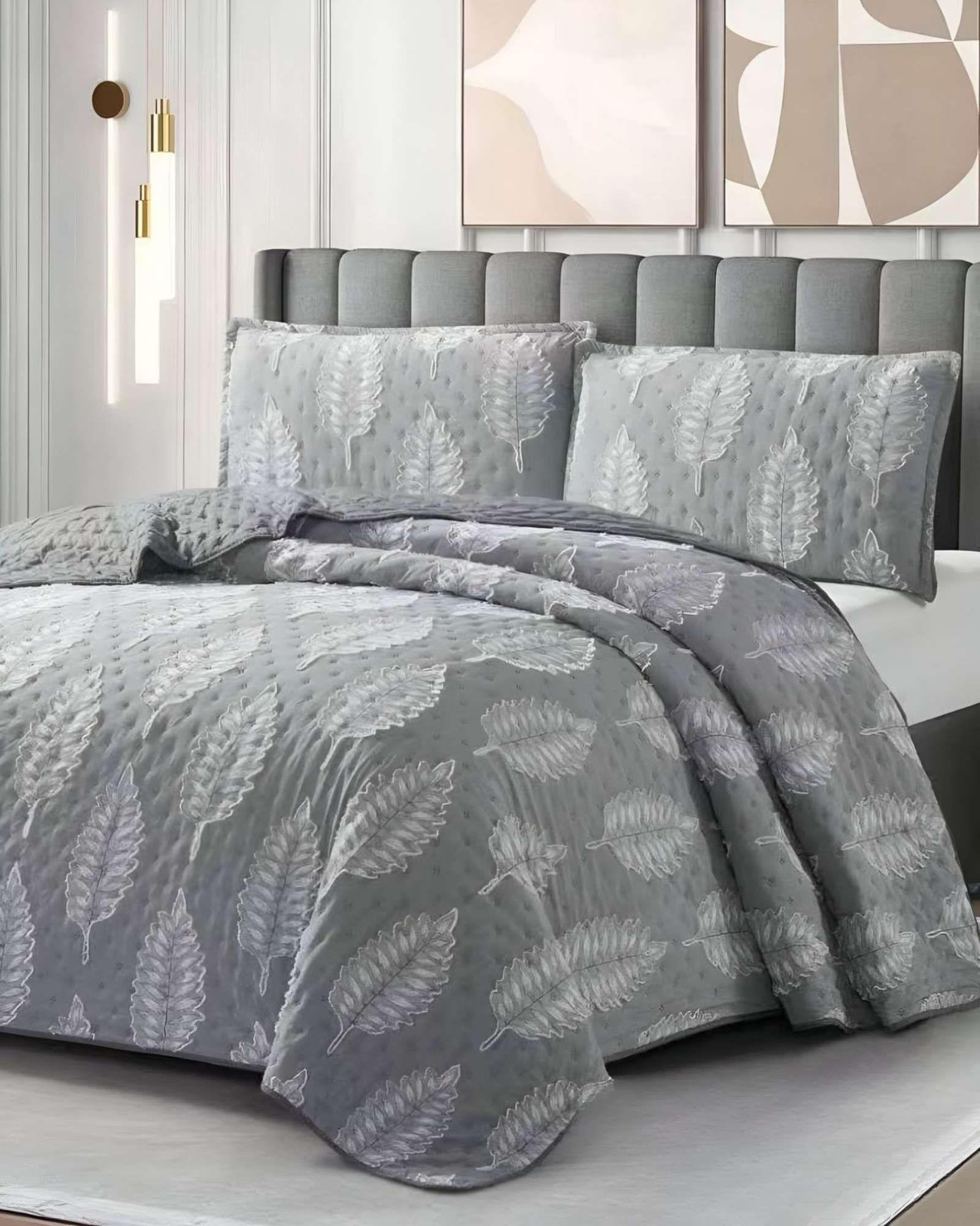 quilt cubrecama TUFTING DE LUJO SUAVE KING 22-3