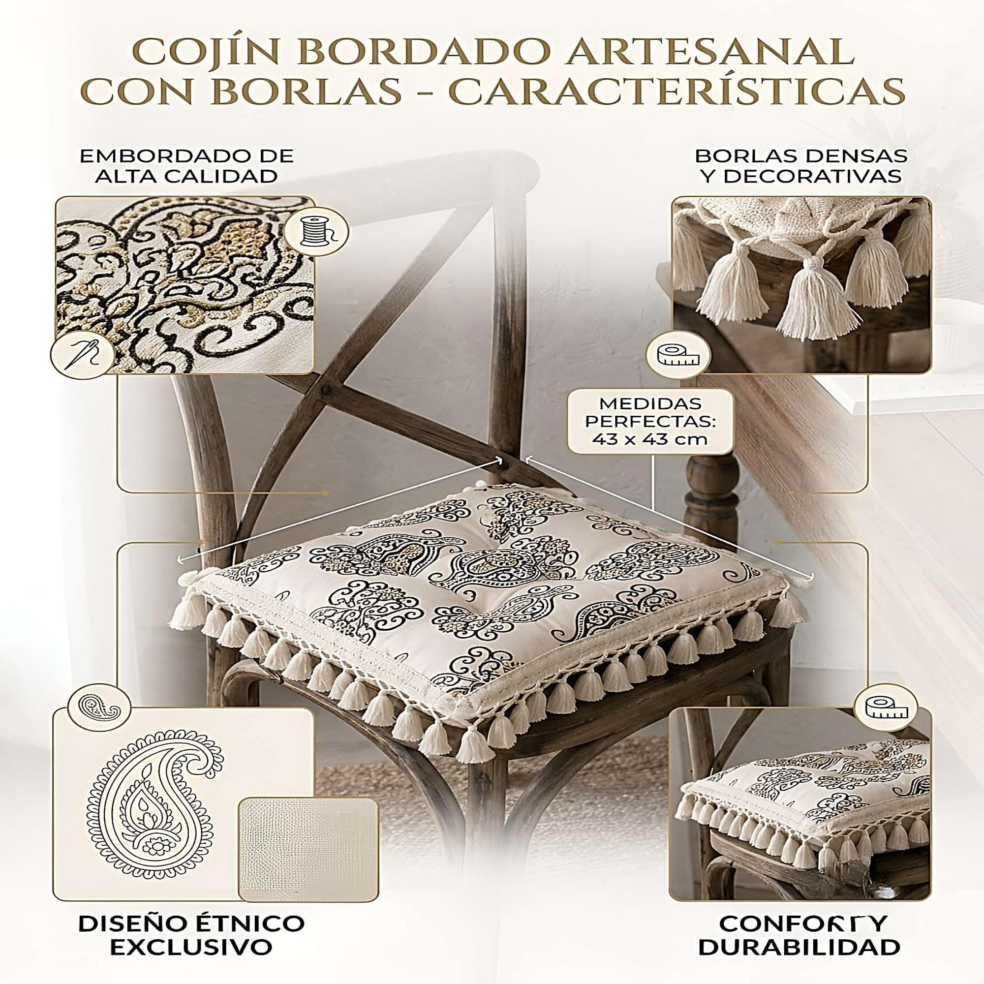 PACK DE 4 COJINES PARA SILLAS BLANCA-2