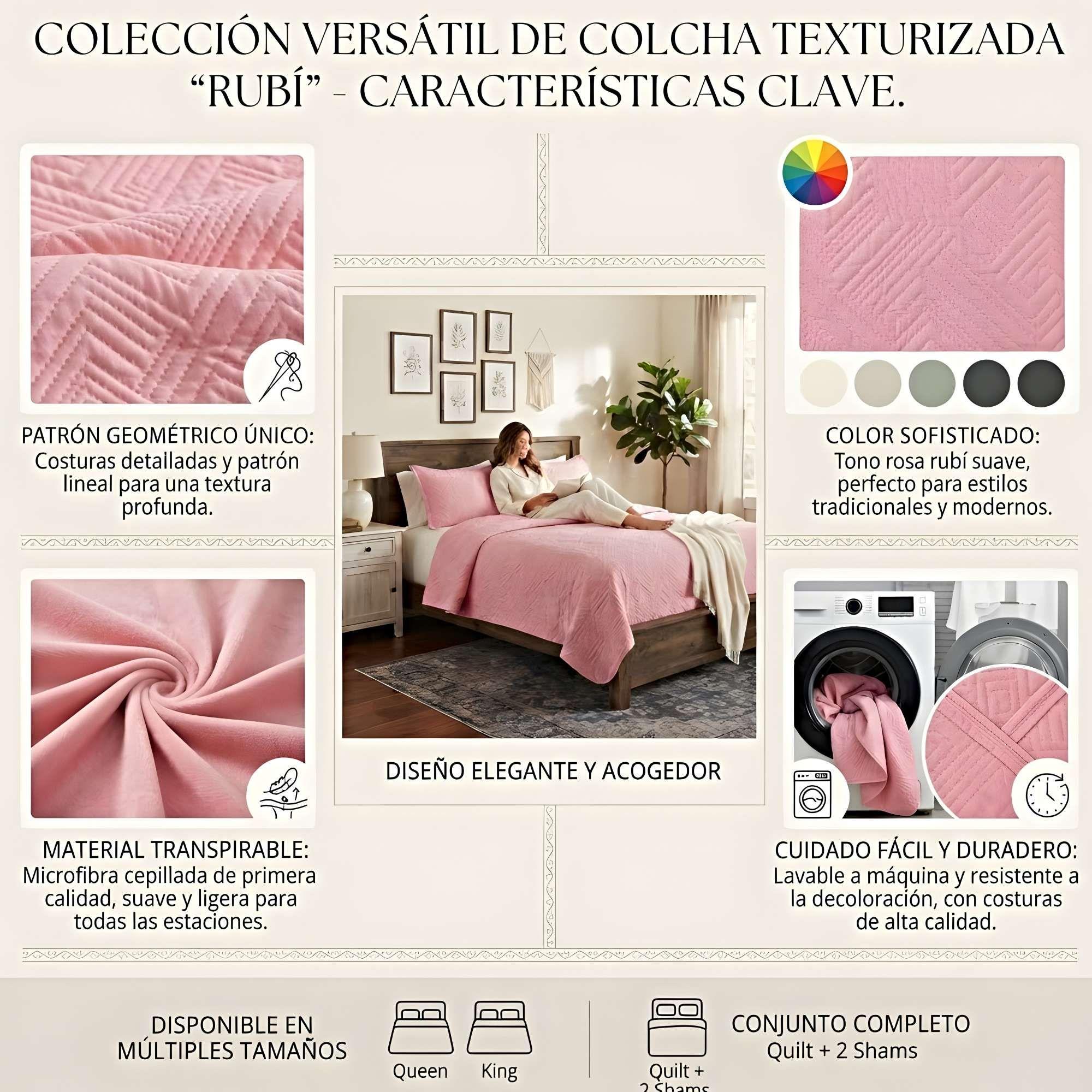 CUBRECAMA QUILT DE VERANO LIVIANO KING CL10-3