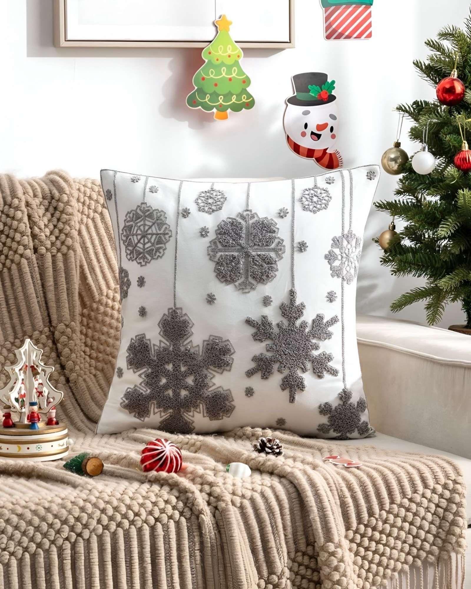 SET DE 4 FUNDAS DE COJIN PARA NAVIDAD K20-1