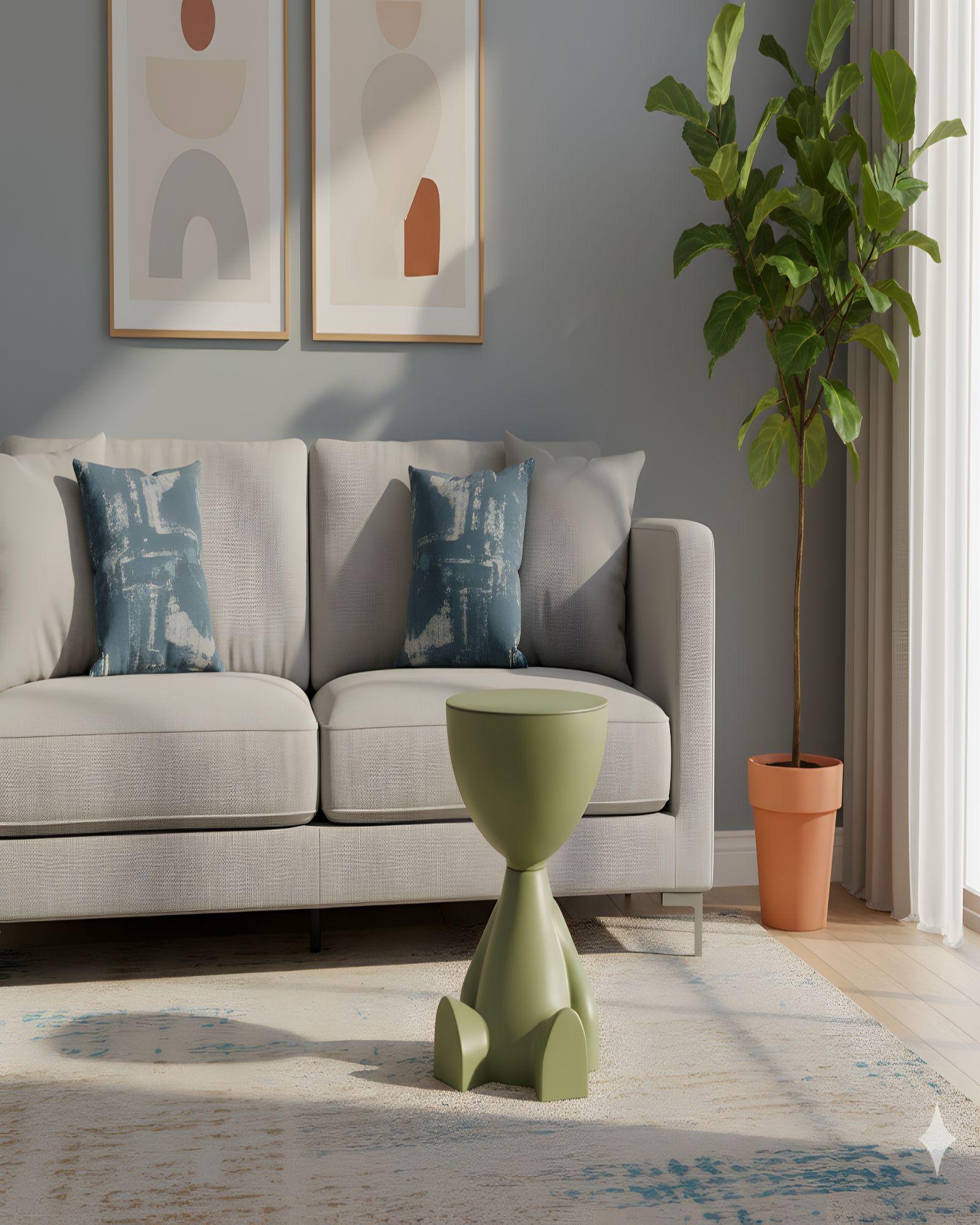 MESA ELEGANTE DE ARRIMO VERDE OLIVA-3