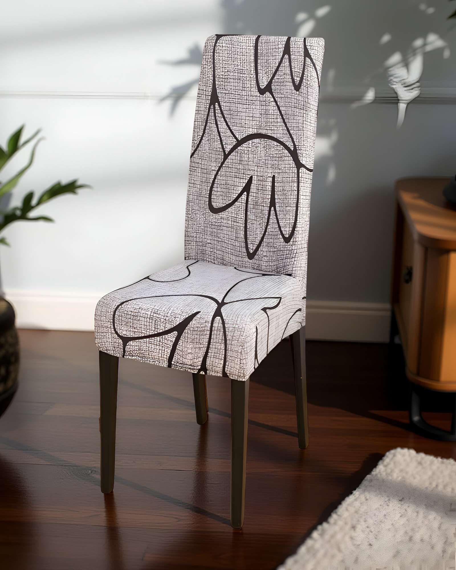 PACK DE 6 FUNDAS PARA SILLA ELASTICADAS CON DISEÑO ESTAMPADO F28-3