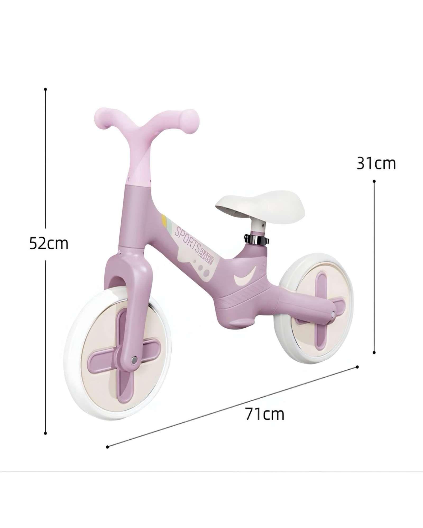 Bicicleta Equilibrio Sin Pedales Niña Rosa-2