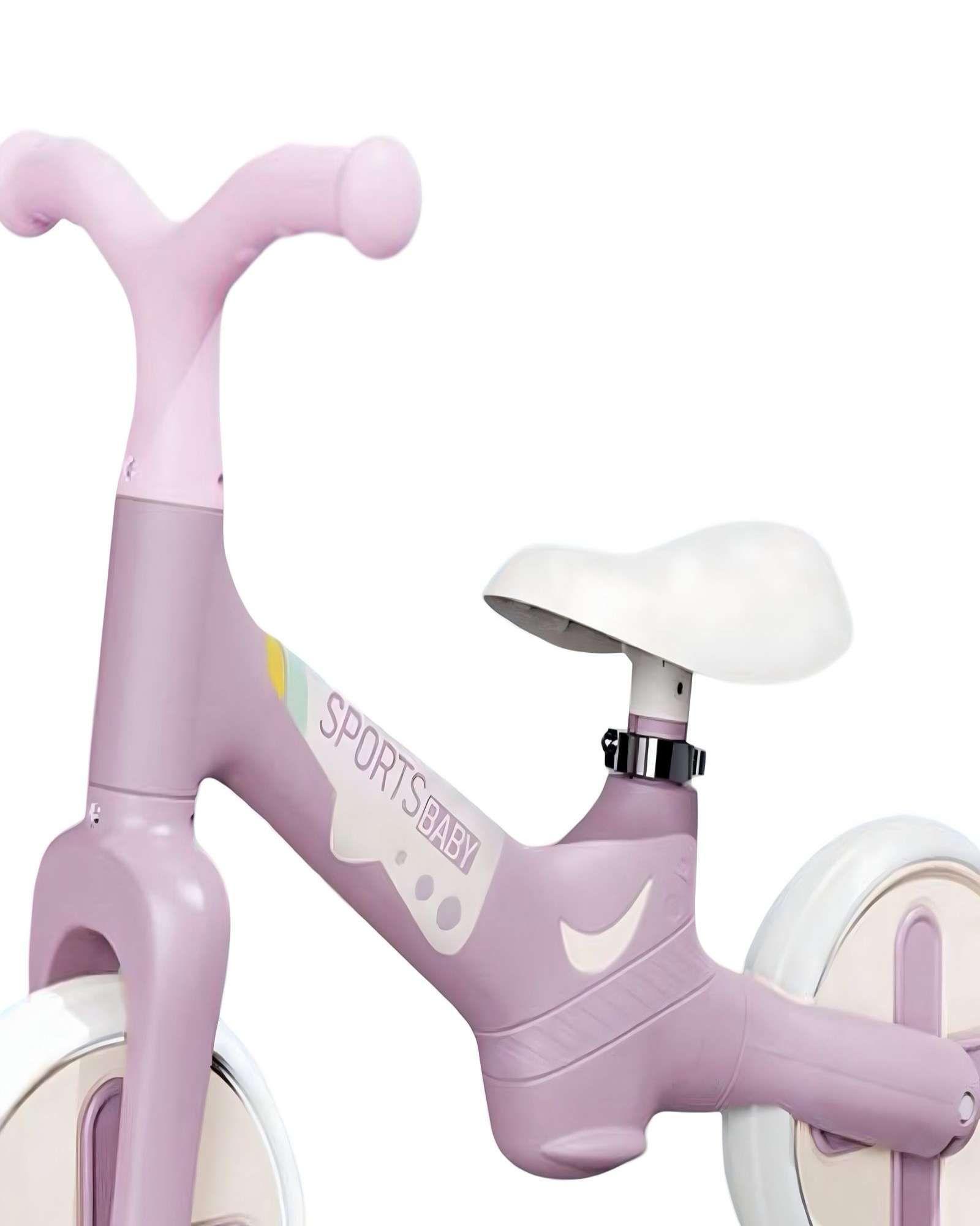 Bicicleta Equilibrio Sin Pedales Niña Rosa-3