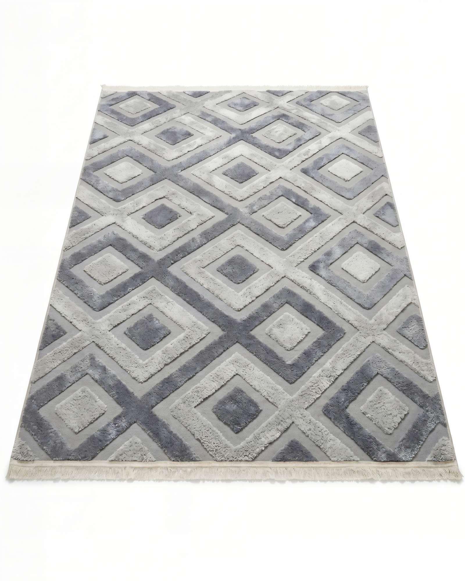 ALFOMBRA JACQUARD 150 X 200 DECORATIVA BICOLOR 3-0