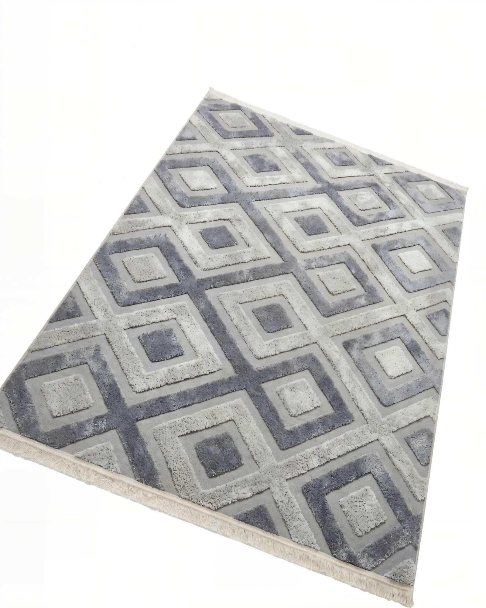 ALFOMBRA JACQUARD 150 X 200 DECORATIVA BICOLOR 3-1