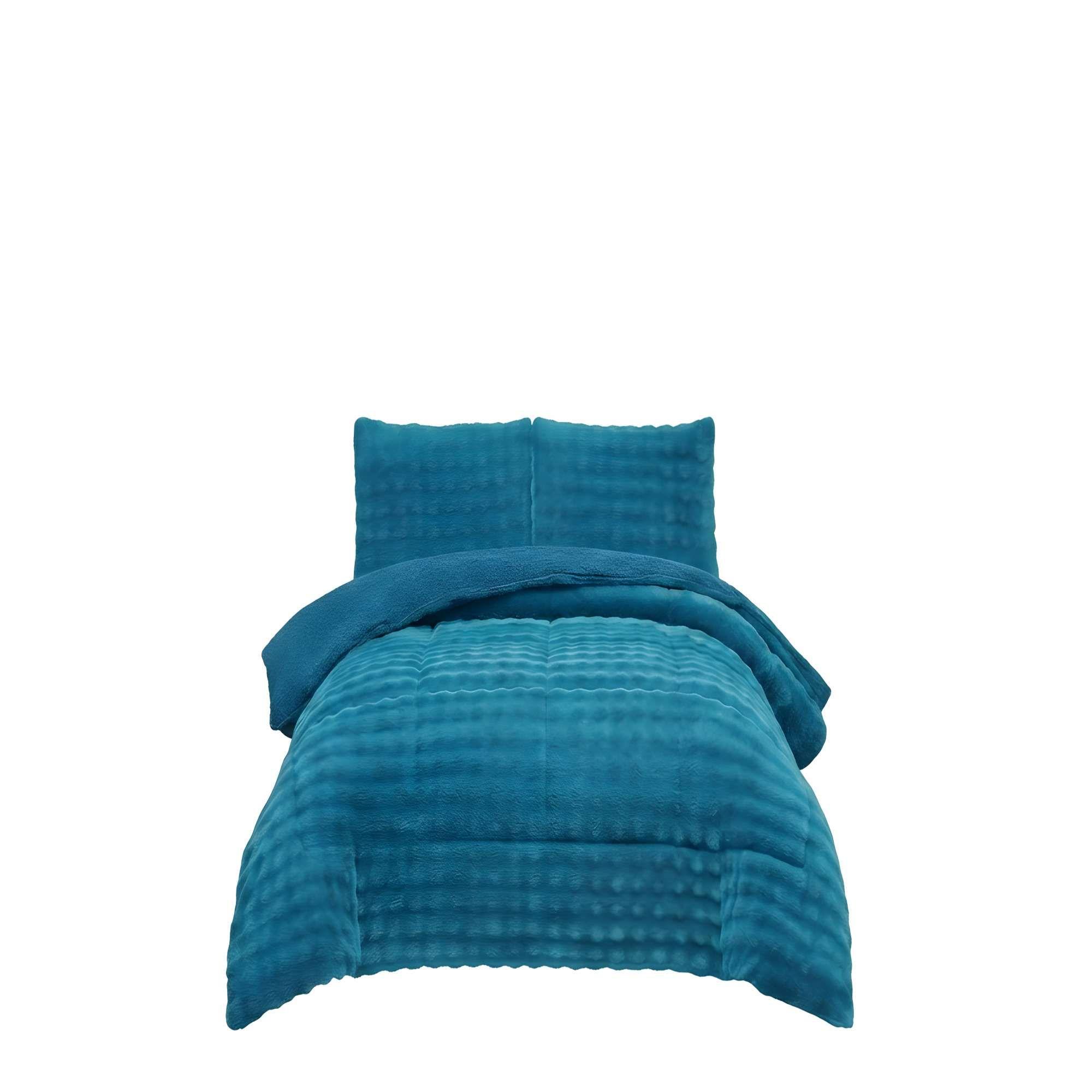COBERTOR ALTO CONFORT 1.5P 180CM X 230CM COLOR AZUL -3