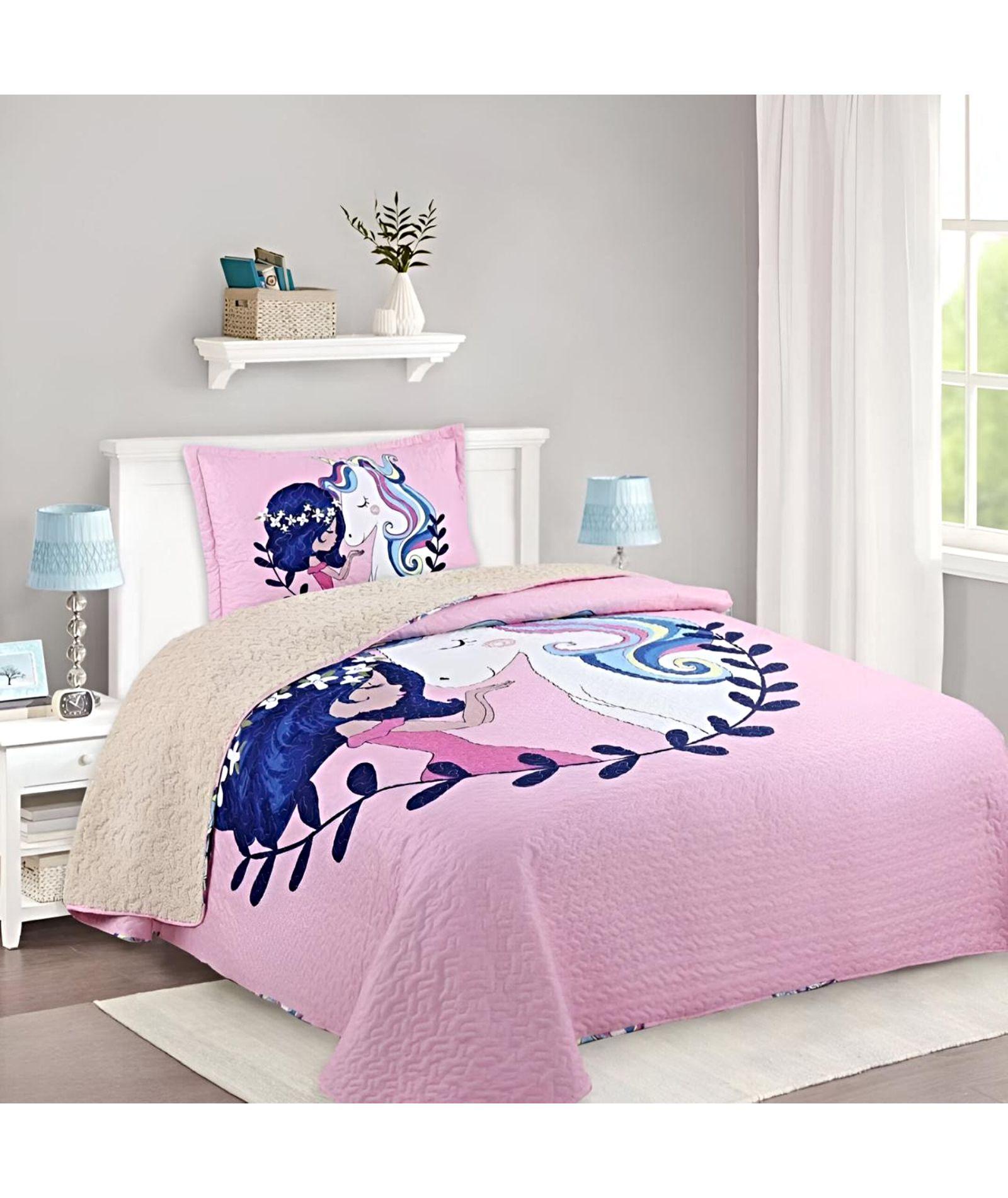 CUBRECAMA QUILT SHERPA INVIERNO PLAZA Y MEDIA C09-2