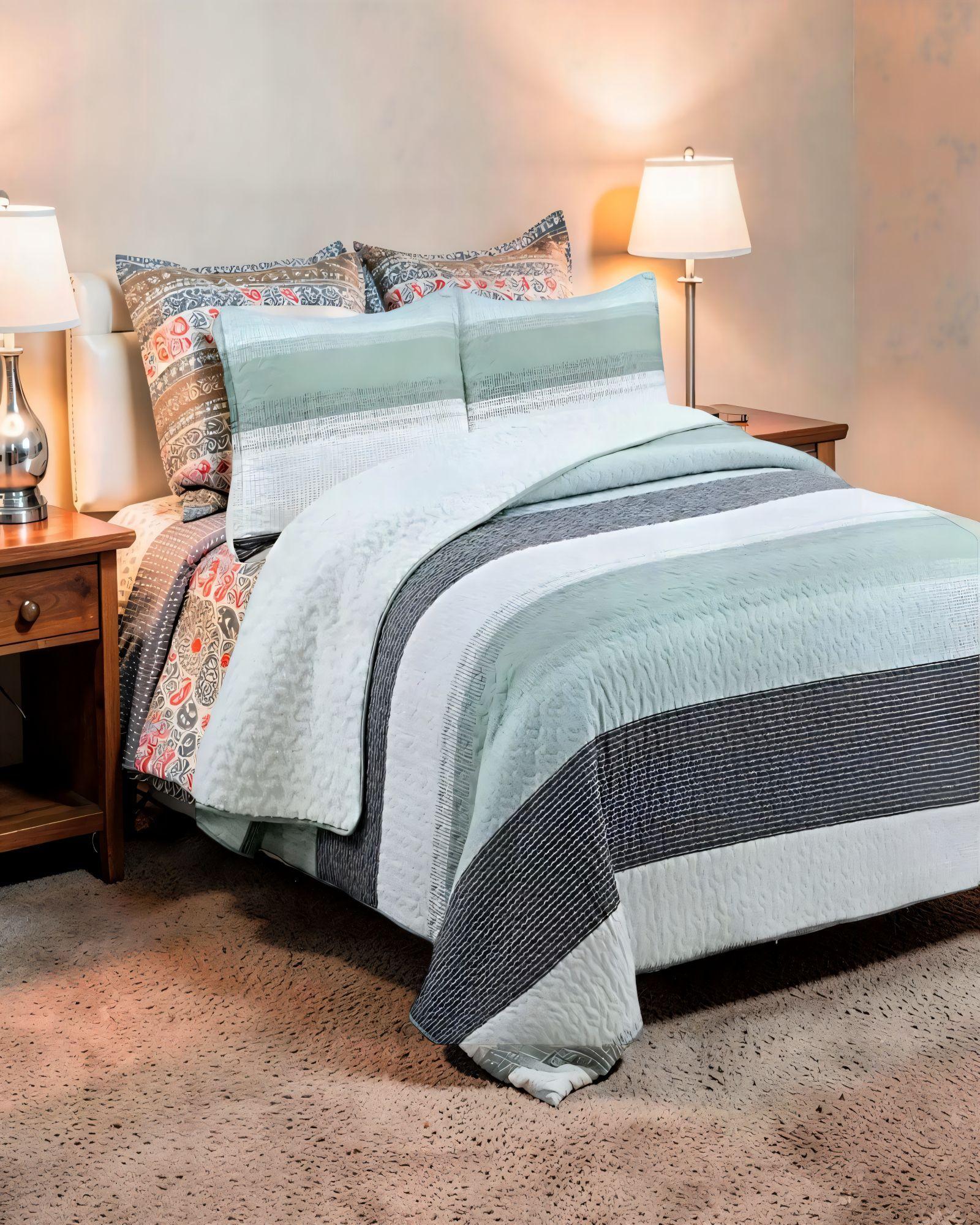 CUBRECAMA QUILT DE VERANO PLAZA Y MEDIA A29-2