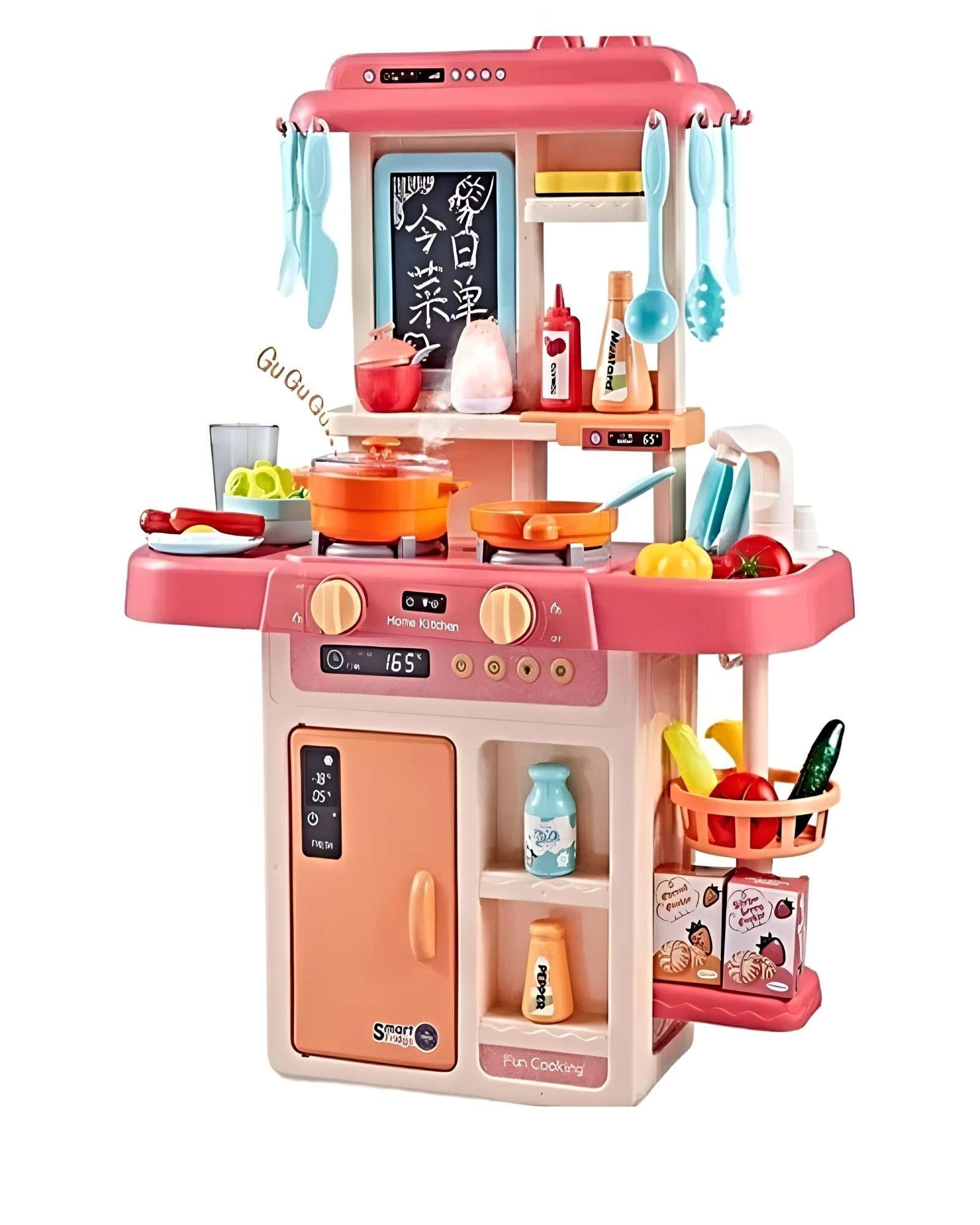 Cocina Infantil Interactiva – Experiencia Real con Vapor, Luz y Sonido 42pcs-3