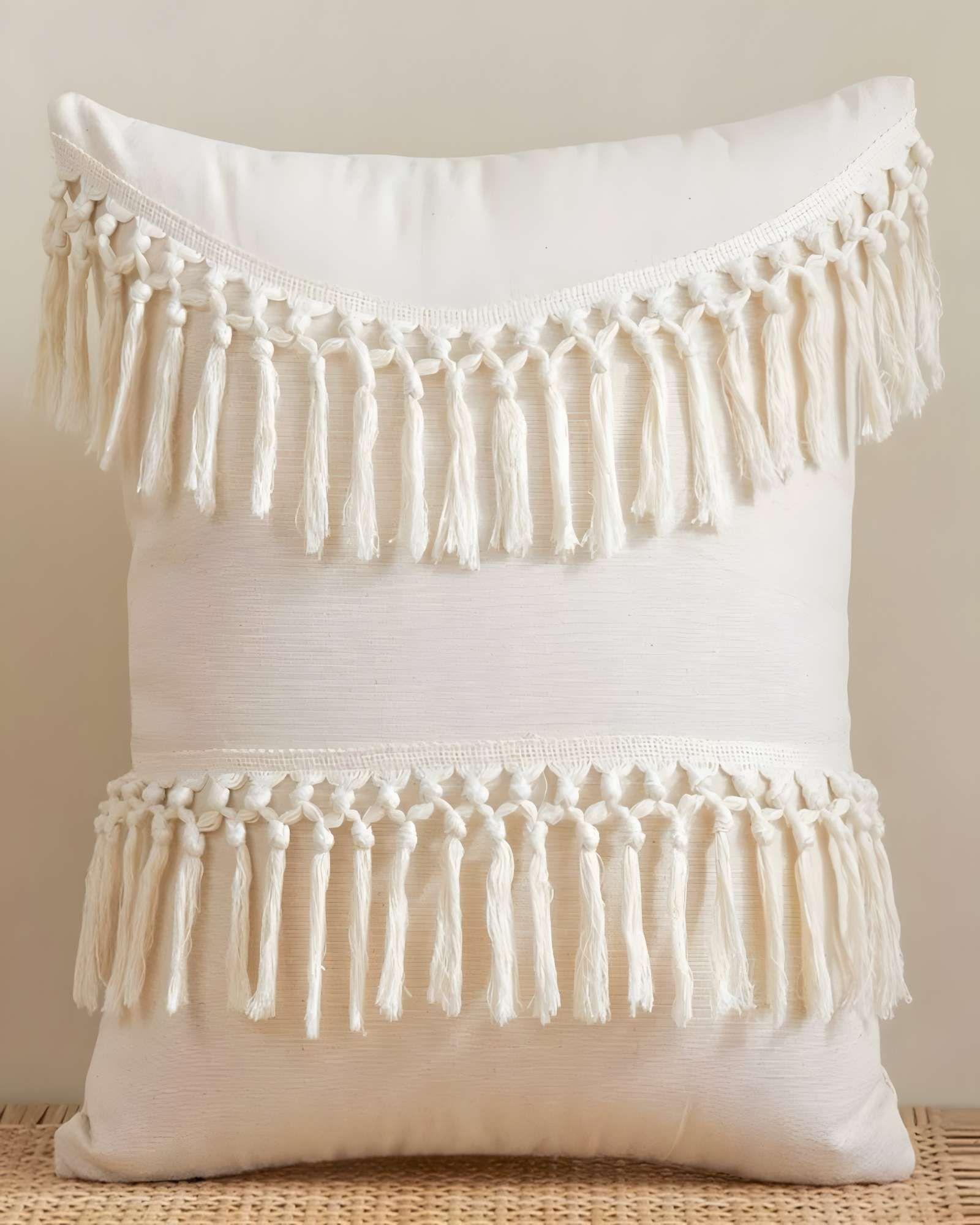 SET DE 2 FUNDAS DE COJIN FLECO LINO 45X45 BEIGE 01-3