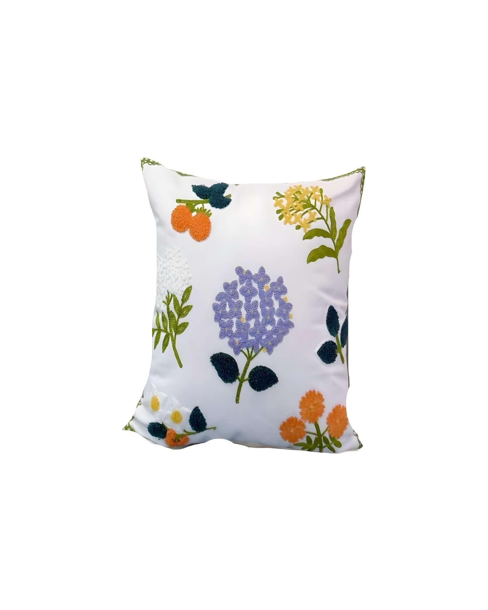 PACK DE 4 FUNDAS DE COJIN BORDADAS 45X45CM BLANCO 10-1