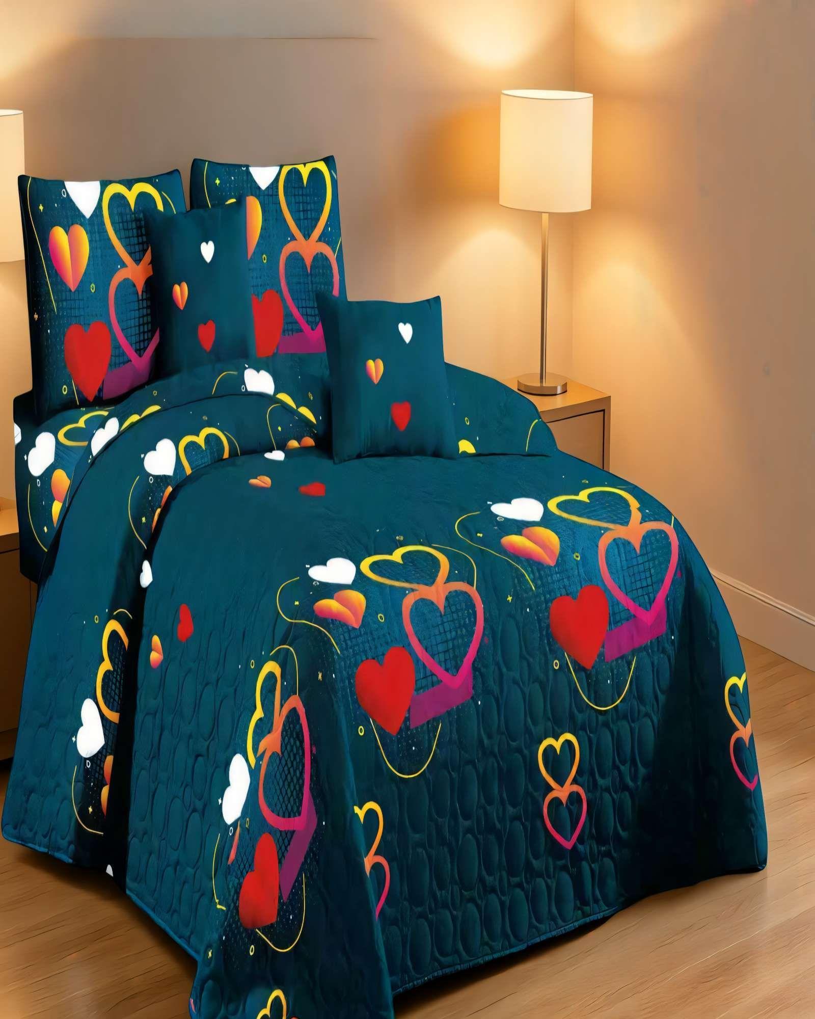 CUBRECAMA QUILT DE VERANO 1,5 PLAZAS CON DISENO 2-3