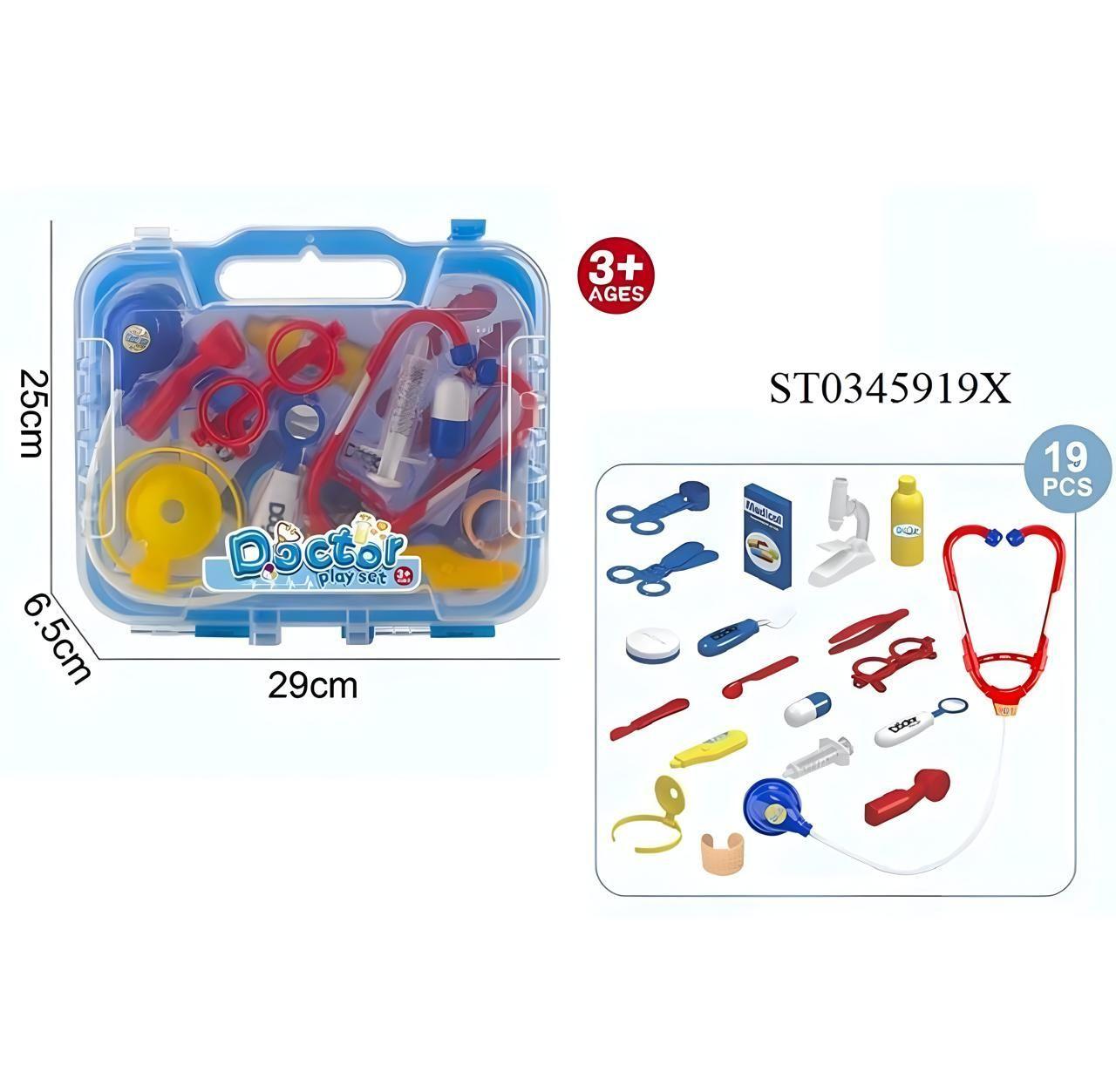 MALETA DE DOCTOR JUGUETE NIÑOS AZUL-0