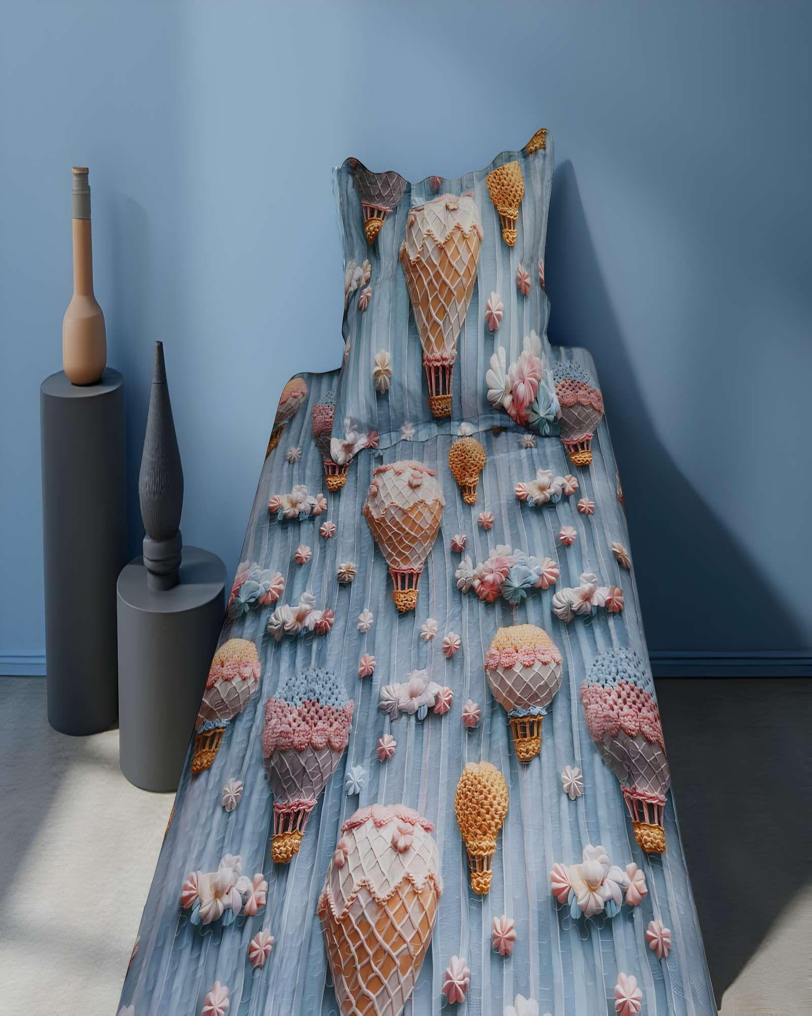 CUBRECAMA DE VERANO 3D PLAZA Y MEDIA 180 X 230 CM V06-2