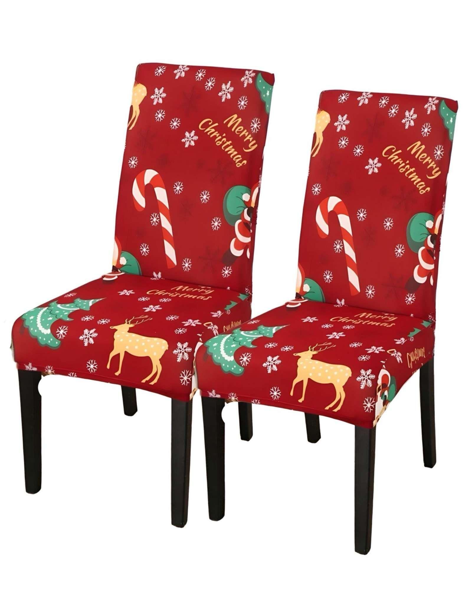 SET DE 6 FUNDAS PARA SILLAS DE NAVIDAD N13-2