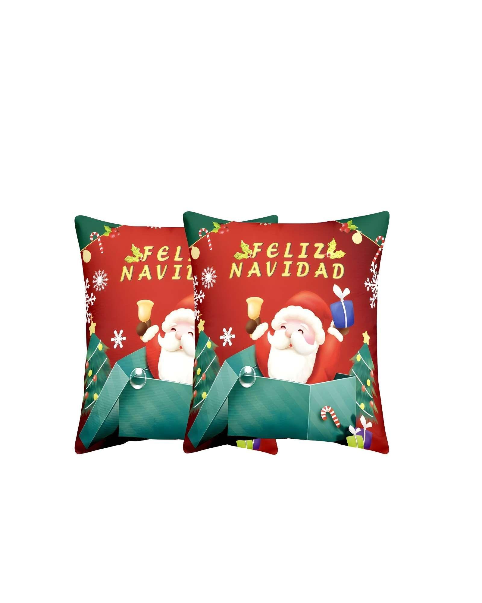 SET DE 2 FUNDAS DE COJINES DE NAVIDAD 45X45 CM A08-0