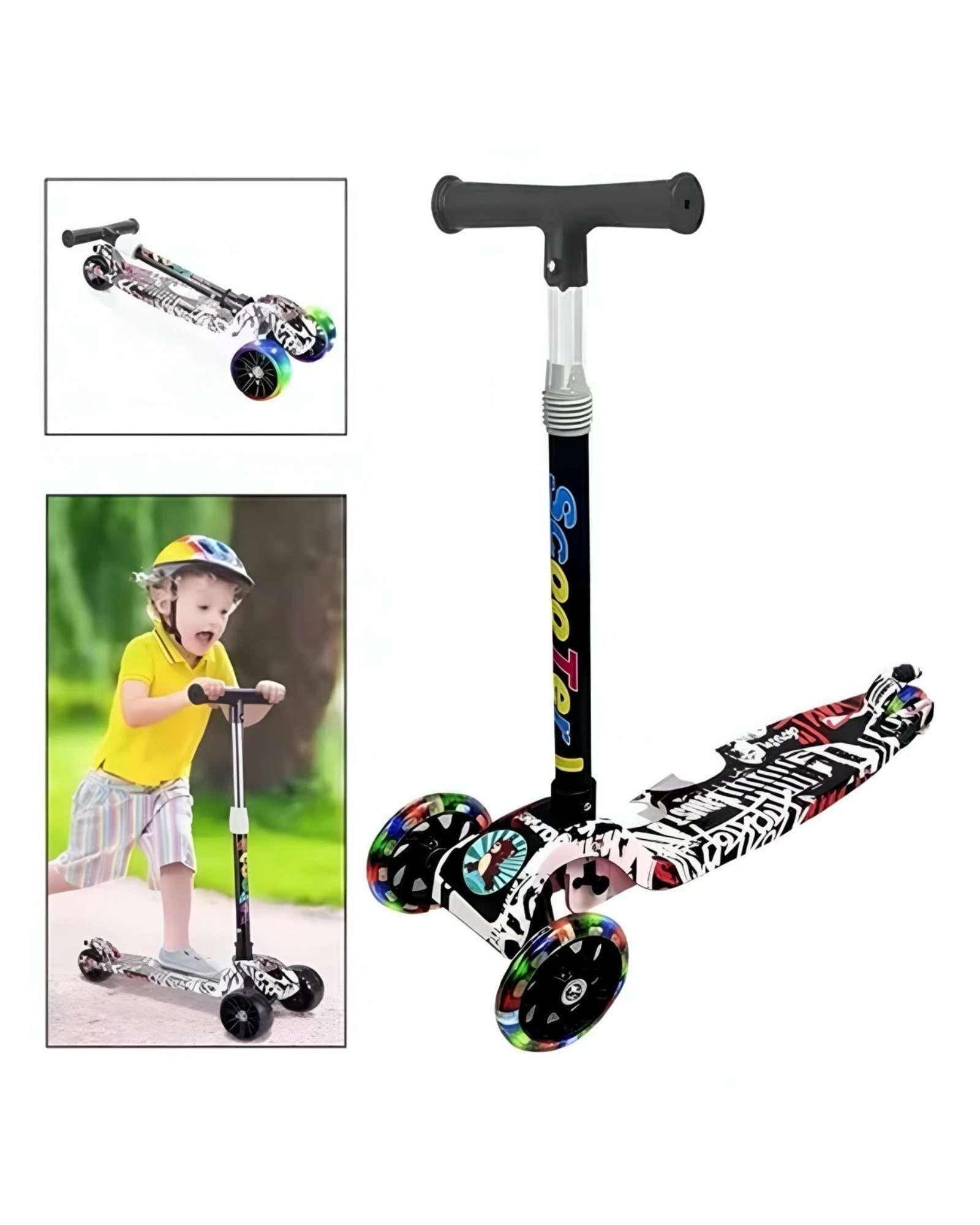 Scooter Infantil de 3 Ruedas con Luces LED multicolor 03-0