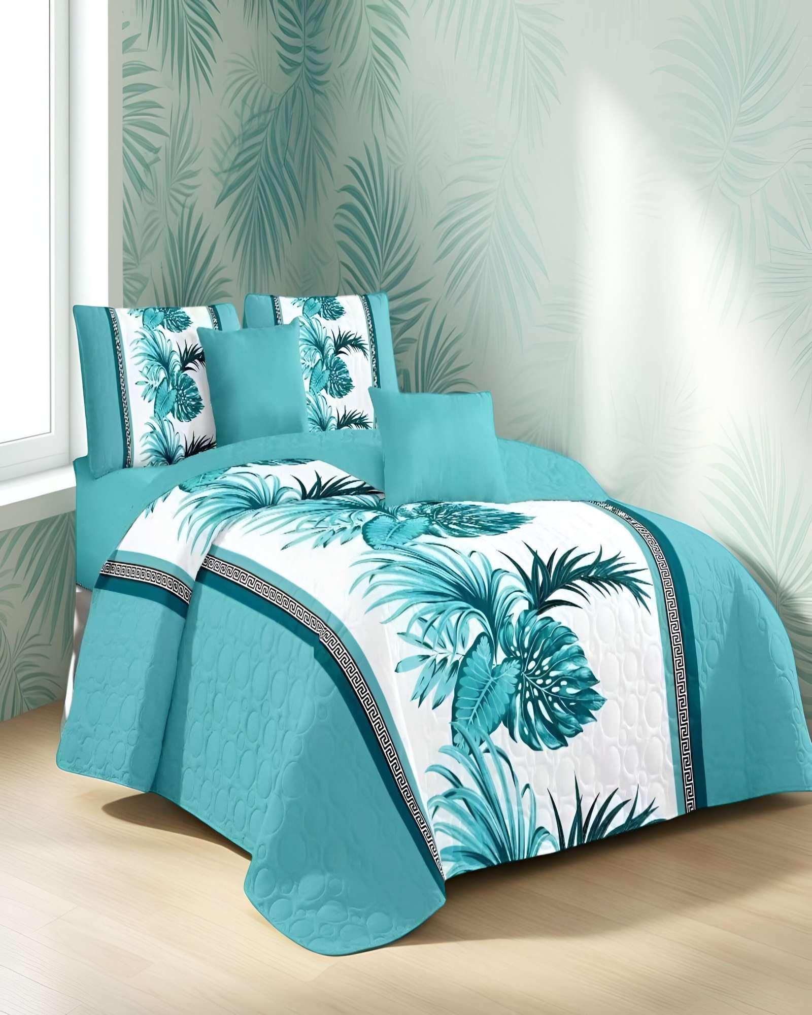 CUBRECAMA QUILT DE VERANO KING CON DISENO 18-3