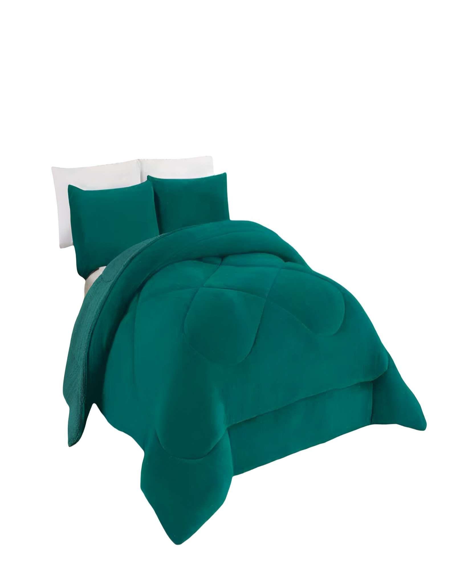 PLUMON INVIERNO 2 PLAZA 230CM X 250CM COLOR VERDE-1