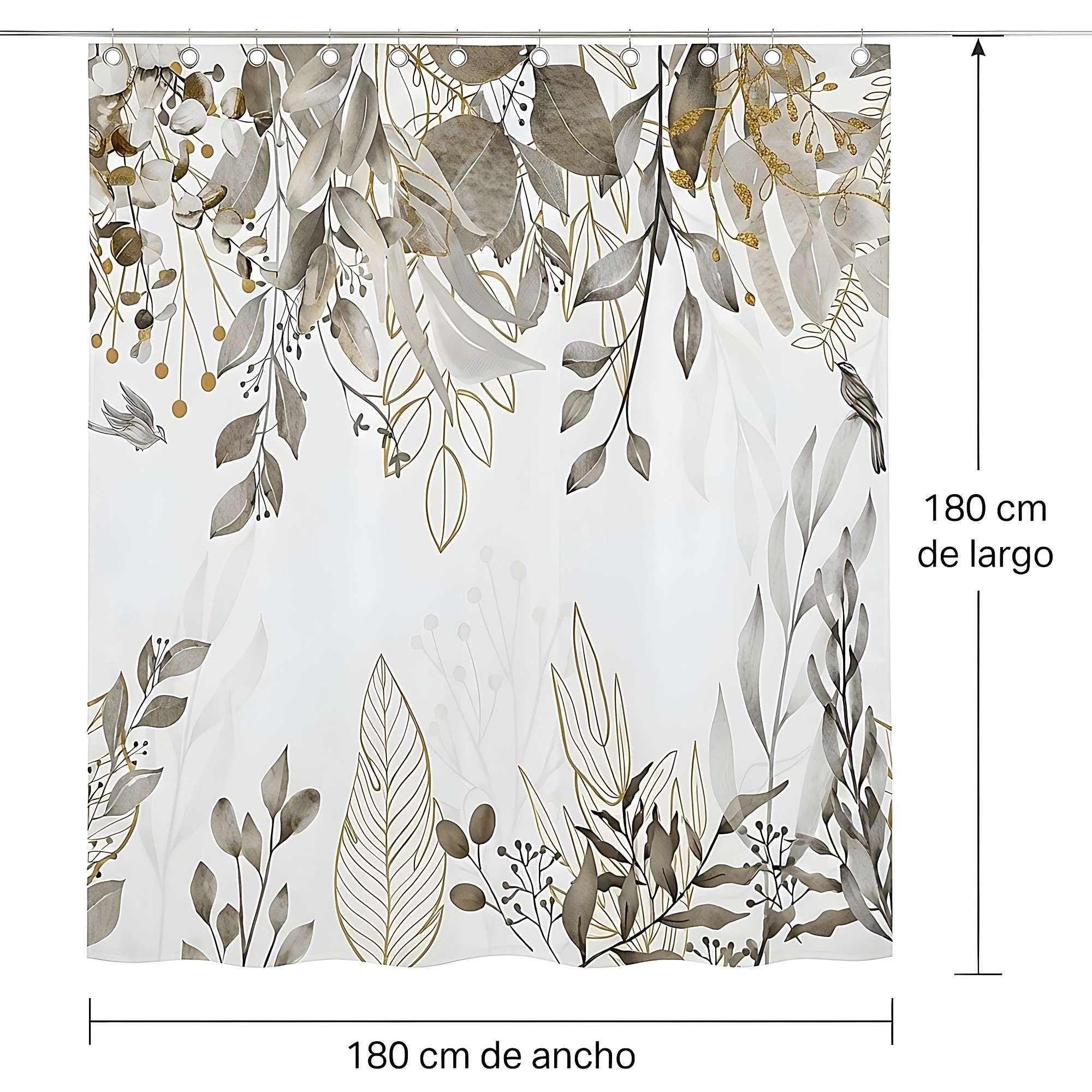 CORTINA DE BAÑO CON FORRO 180X180 CM CB11-1