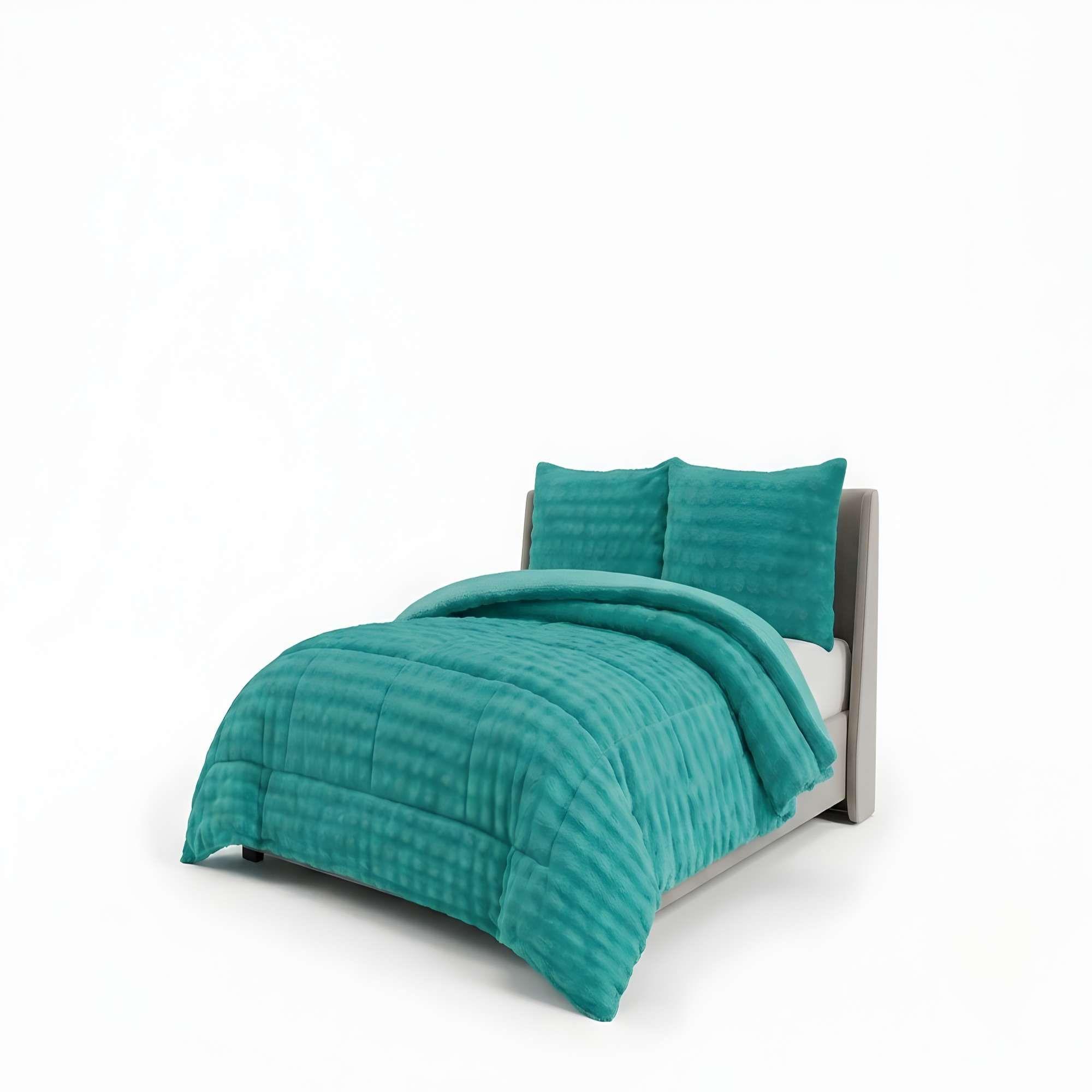COBERTOR ALTO CONFORT 2 PLAZA 230CM X 250CM COLOR VERDE-3