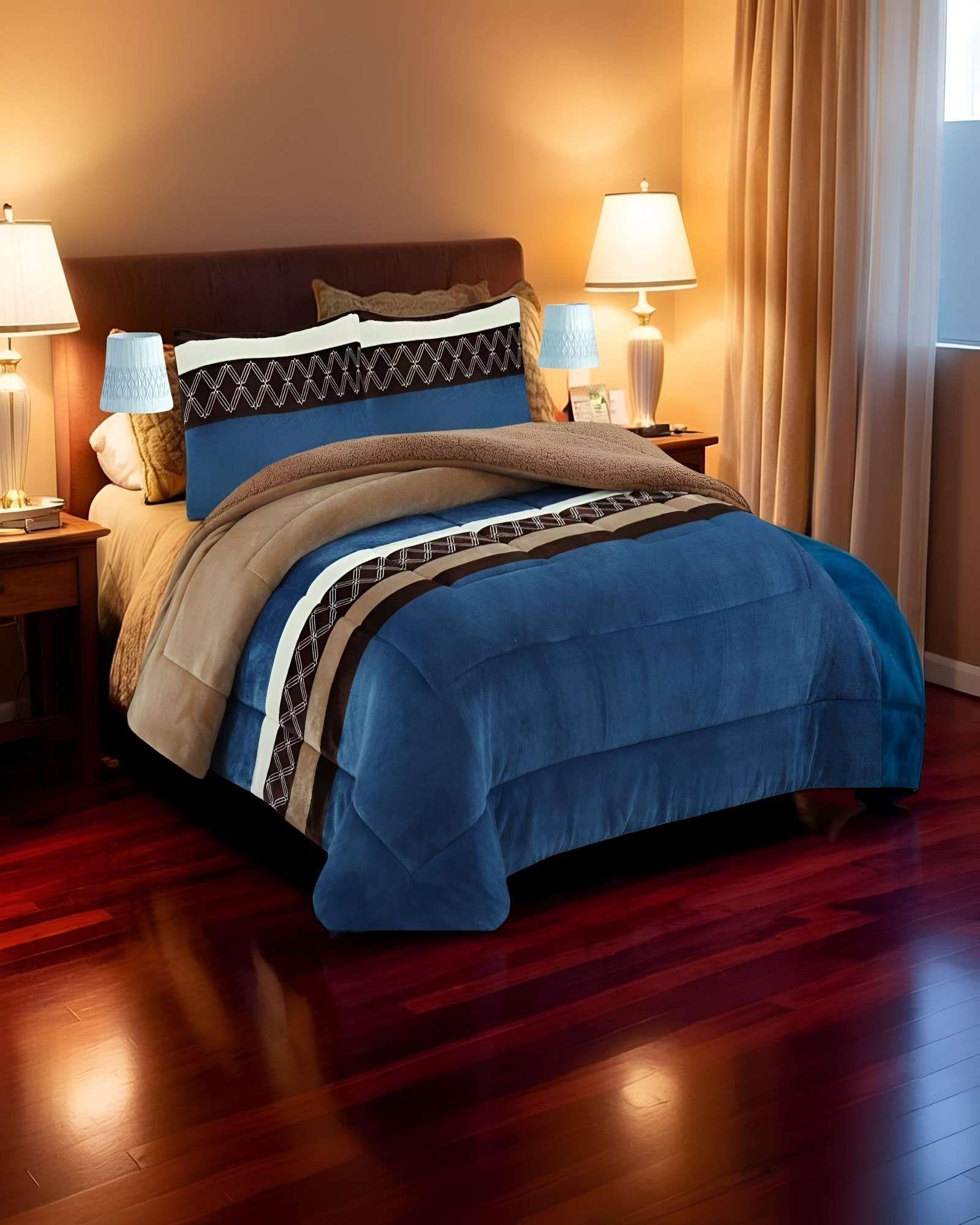 COBERTOR CON CHIPORRO 2 PLAZAS 230X250CM MULTICOLOR B20-2