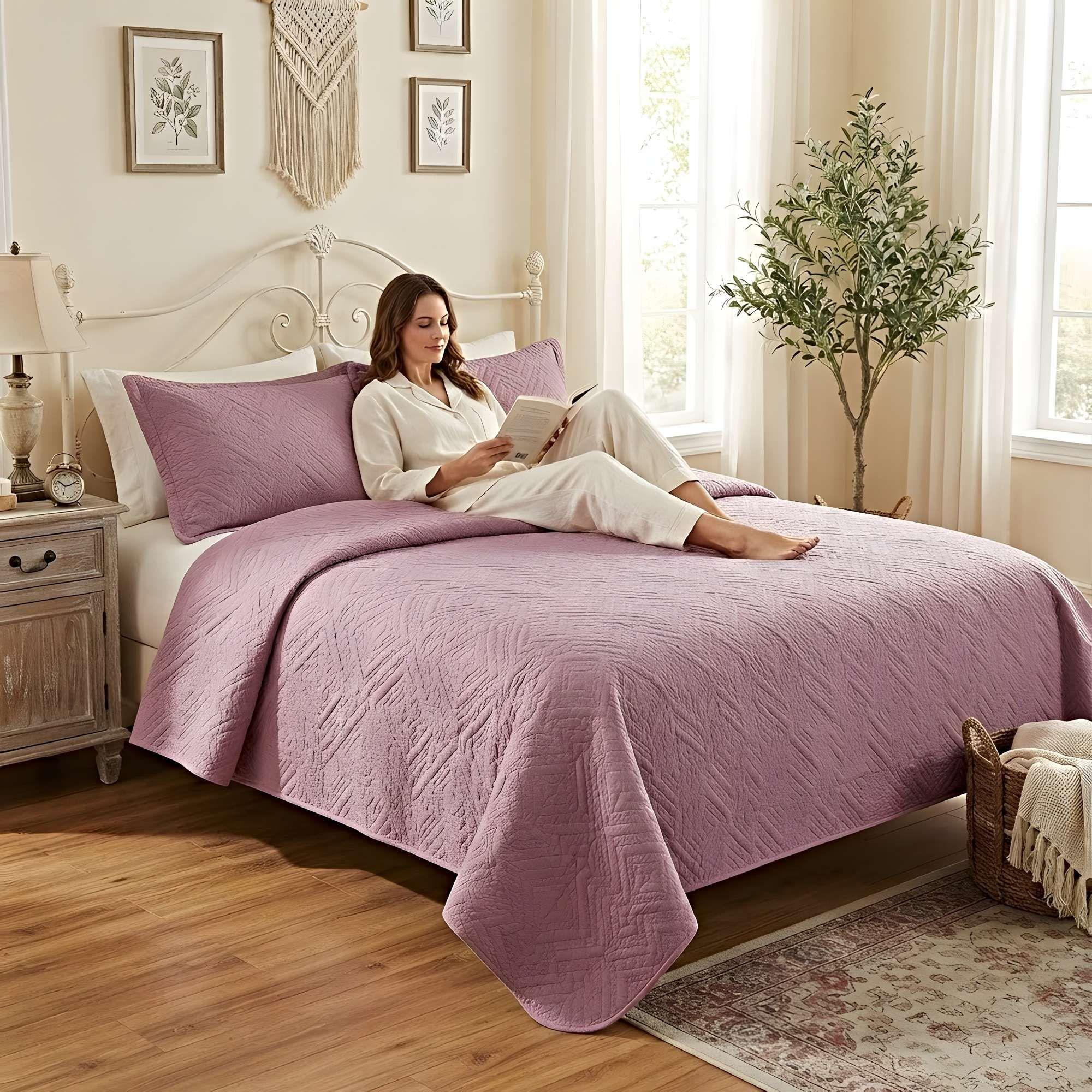 CUBRECAMA QUILT DE VERANO LIVIANO PLAZA Y MEDIA CL7-2