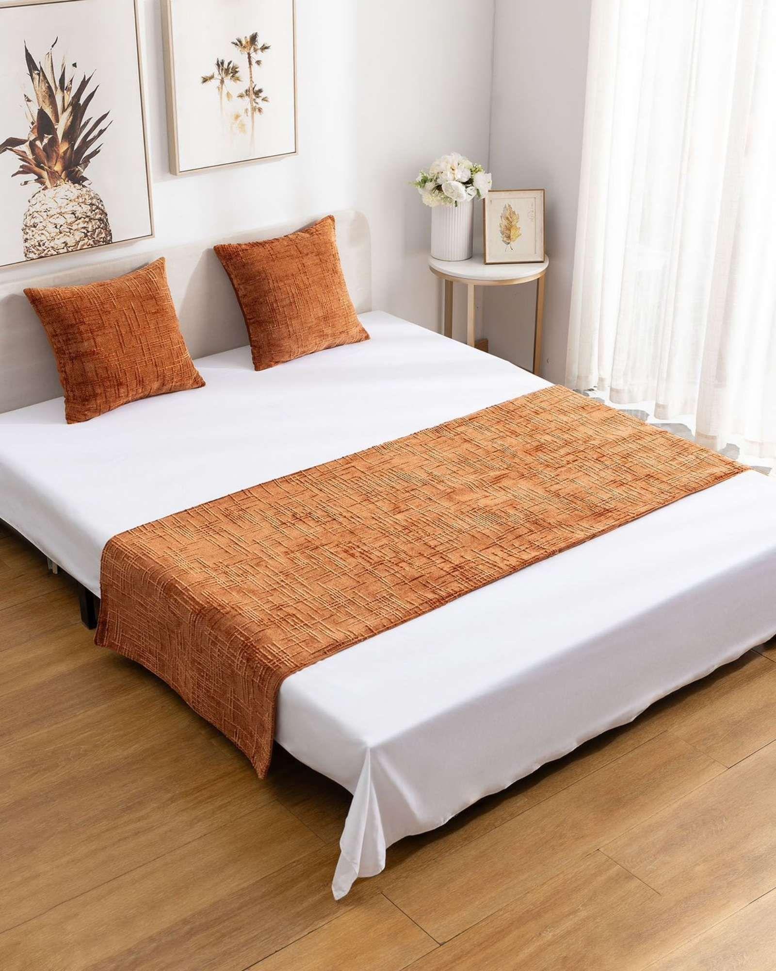 PIECERA SIN FUNDAS MODELO CHENILLE NARANJA-3
