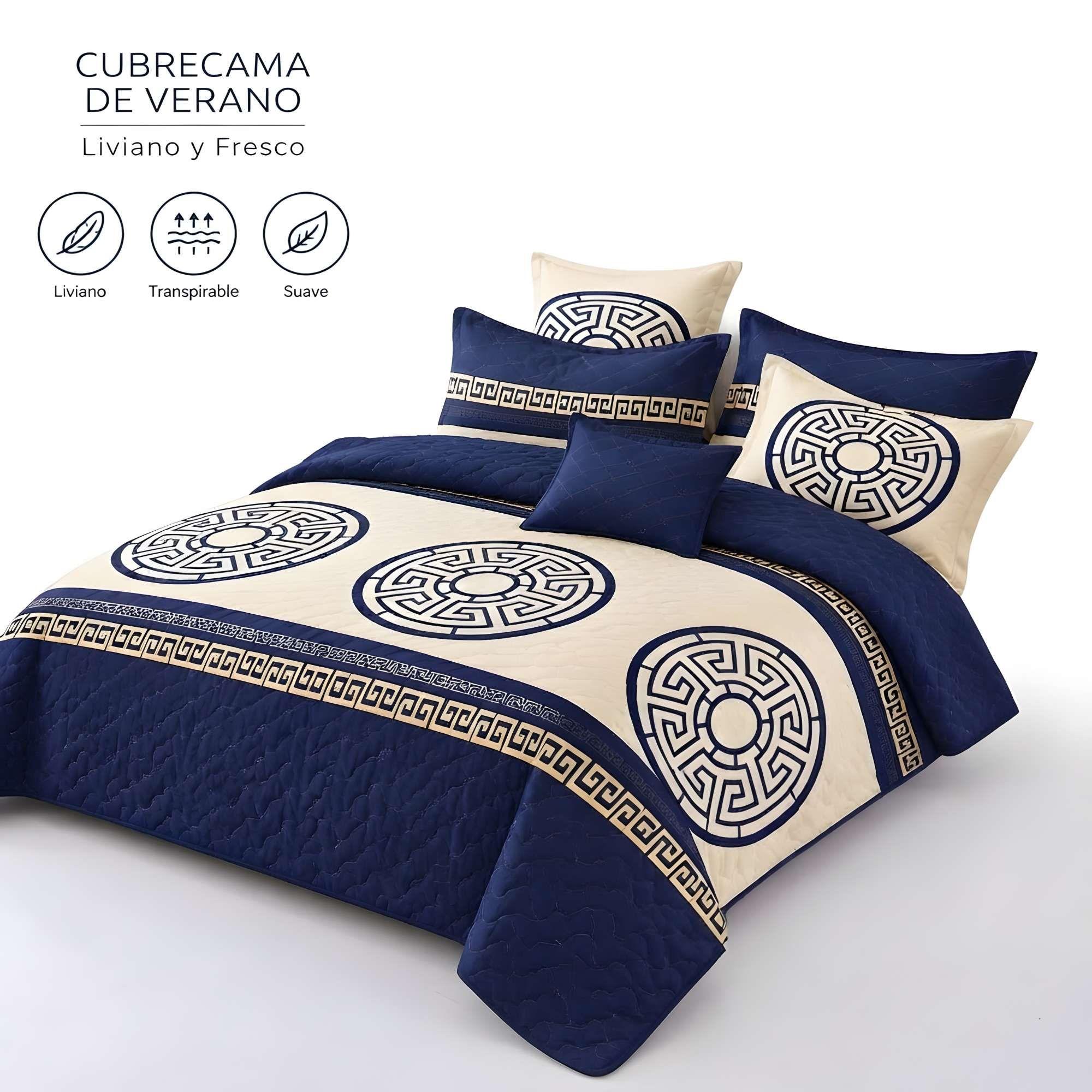CUBRECAMA DE VERANO CON DISEÑO 2 PLAZA B3-3