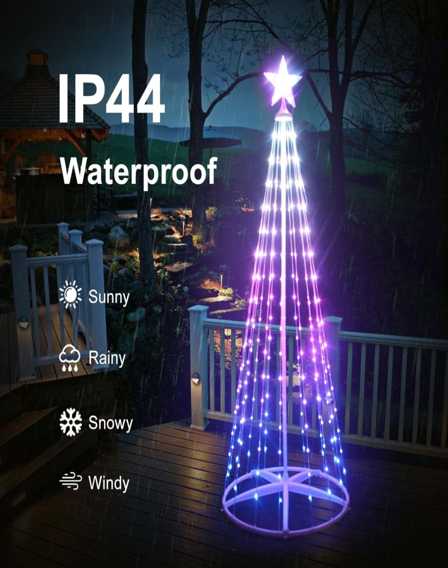Árbol Luces Led Navidad Inteligente enchufe USB, 1.80m 18n1-3