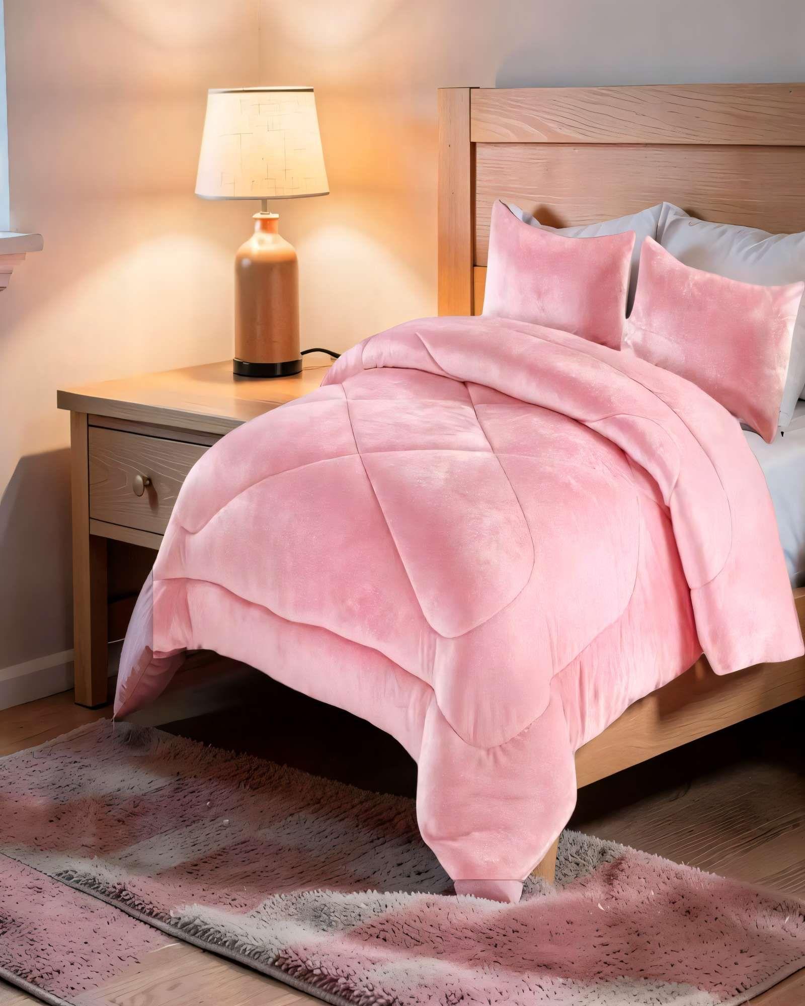 PLUMON CHIPORRO DE INVIERNO PREMIUM KING   COLOR ROSADO-3