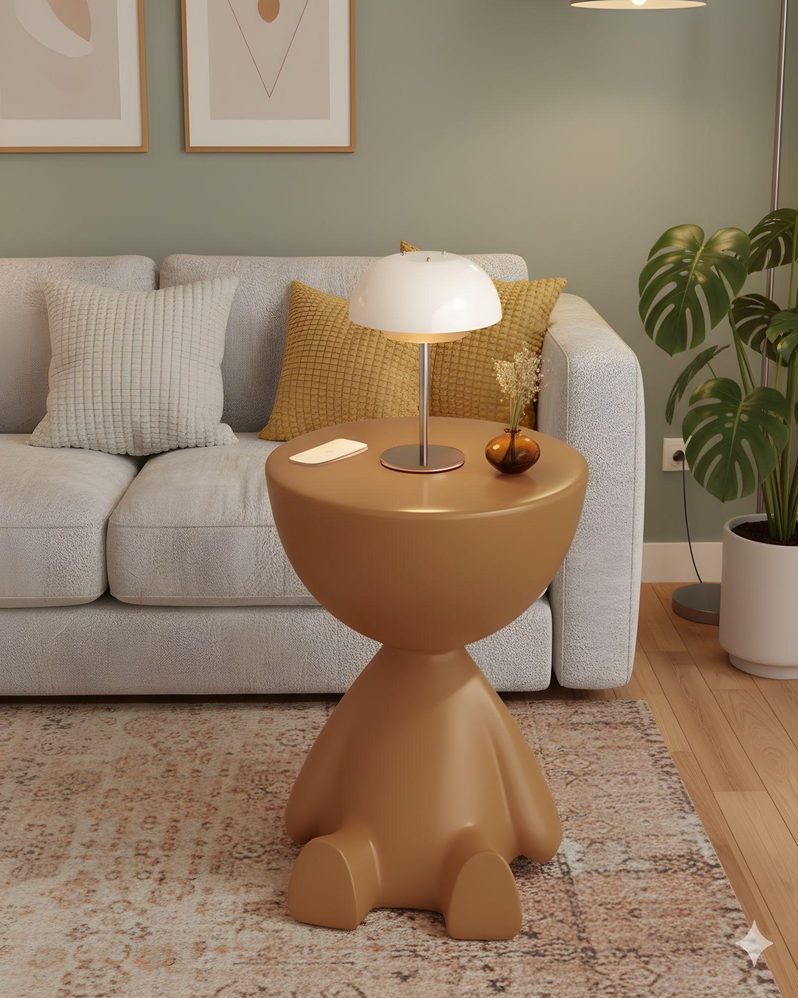 MESA ELEGANTE DE ARRIMO CAFÉ-2