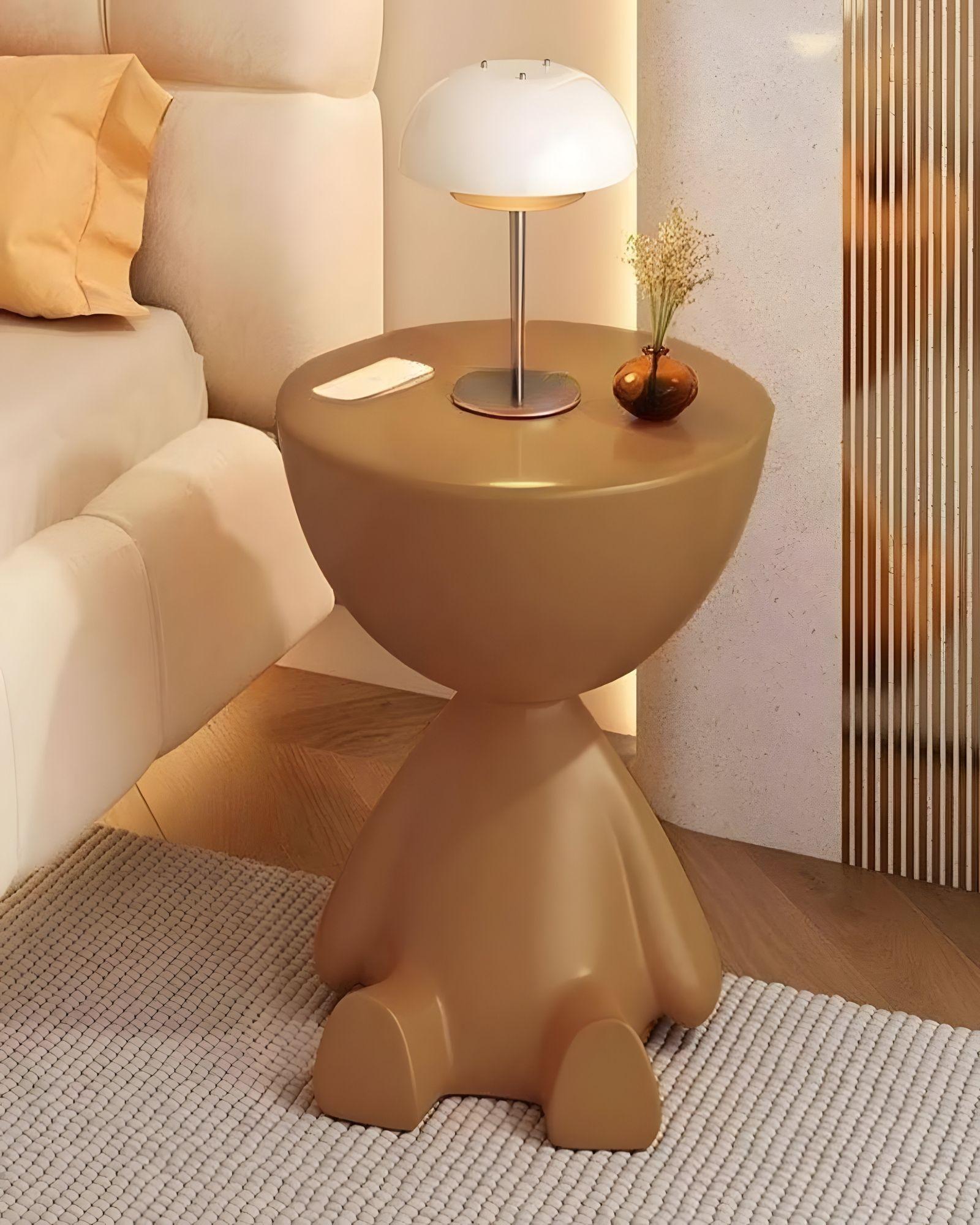 MESA ELEGANTE DE ARRIMO CAFÉ-3